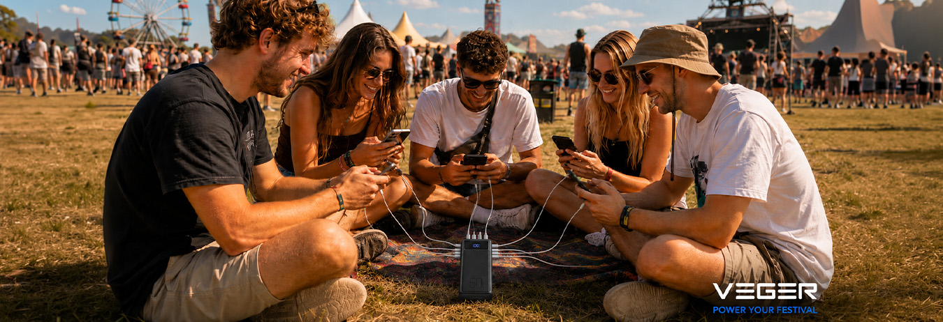 Overleef het festivalseizoen met een volle batterij