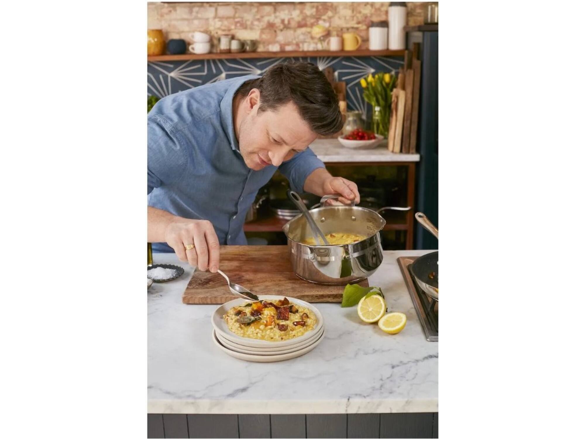 Tefal E311S7 Cook Smart Jamie Oliver 4-delig Pannenset
