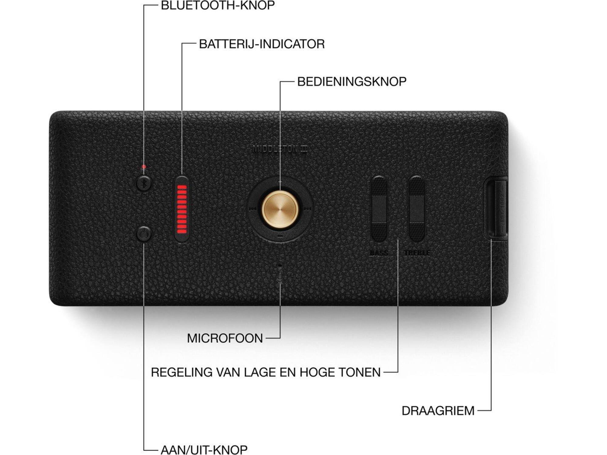 Marshall Middleton II Black & Brass