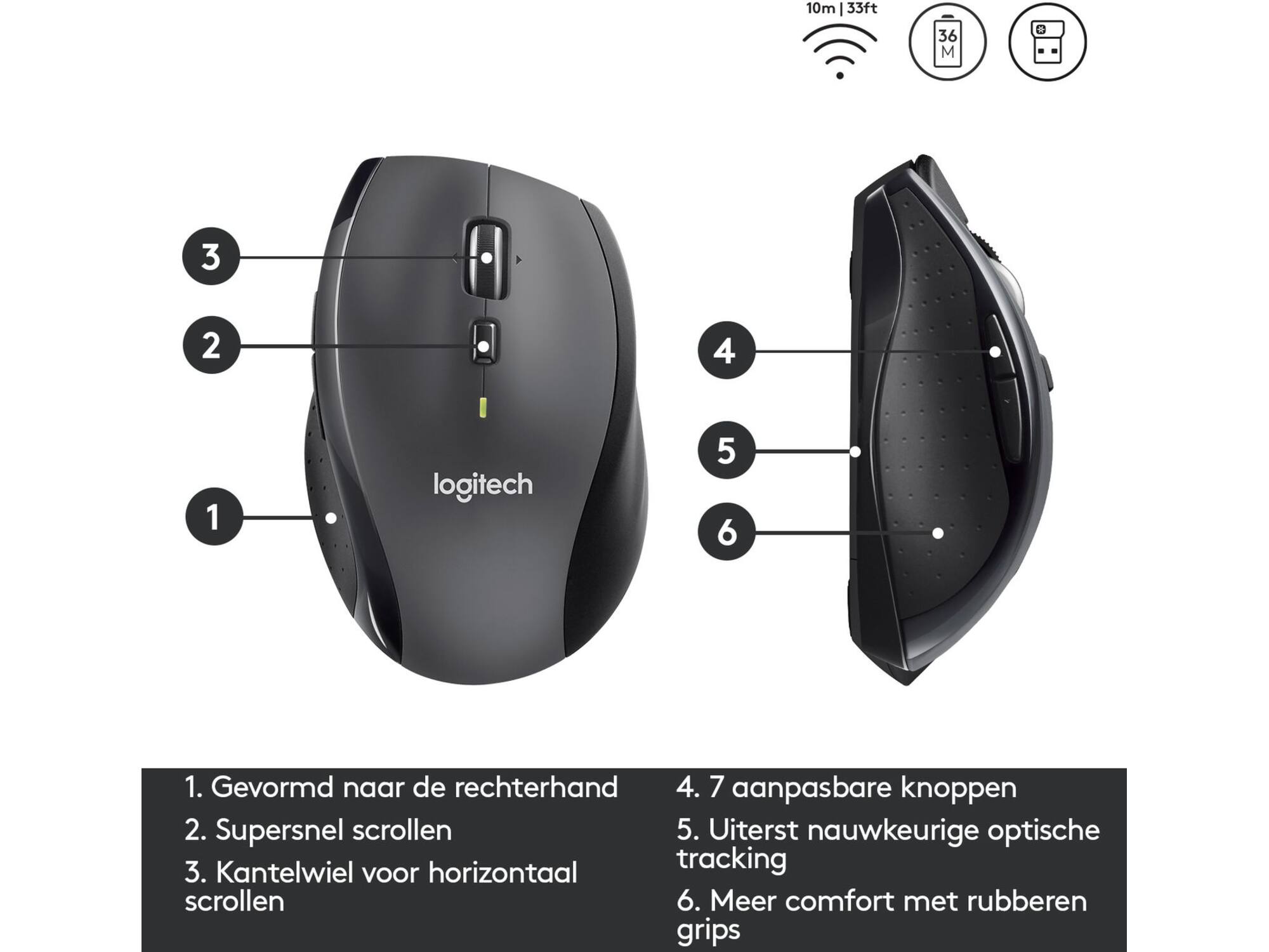 Logitech Wireless Marathon Mouse M705