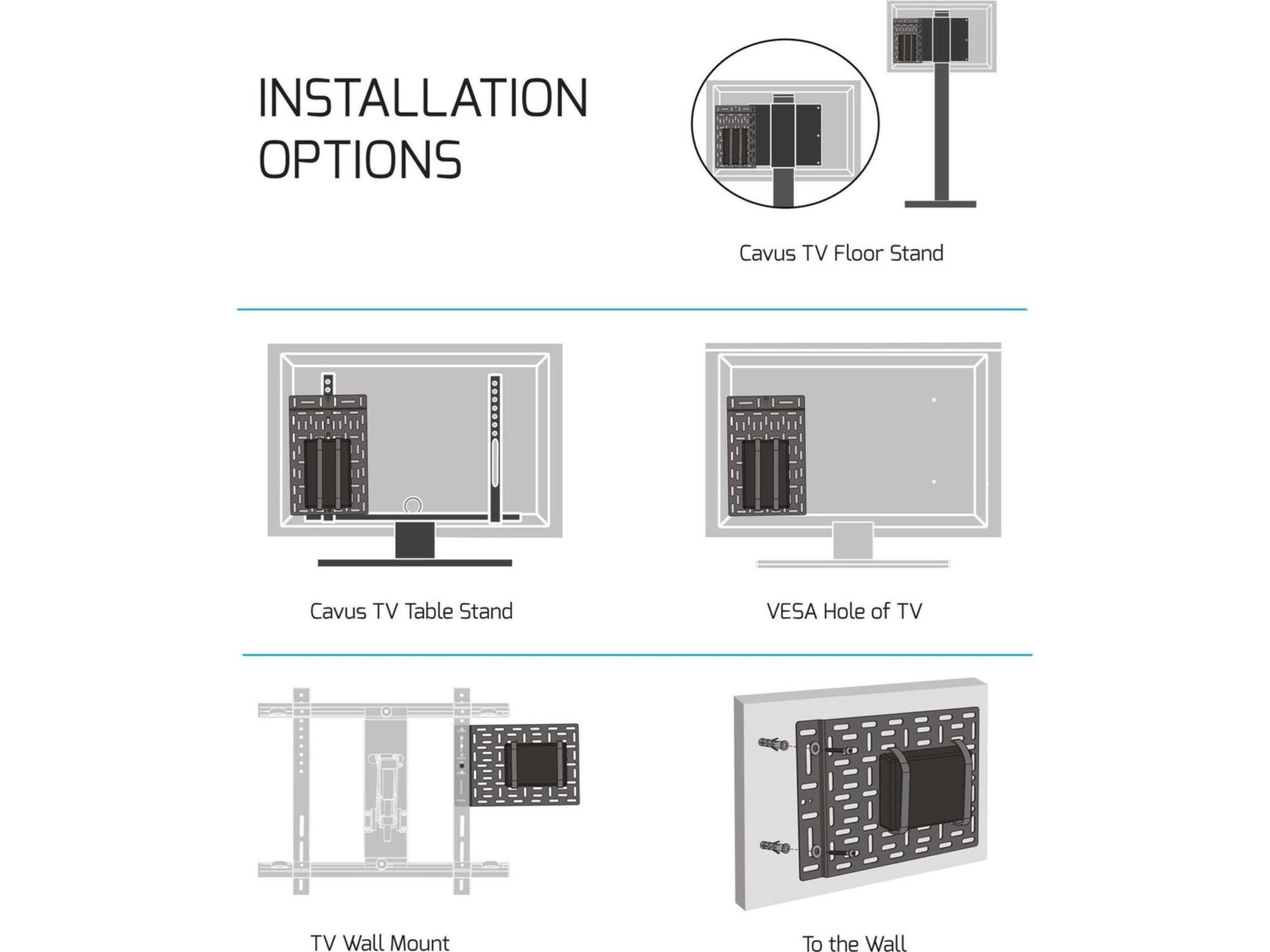 Cavus CHU03 Universele houder voor TV Decoder