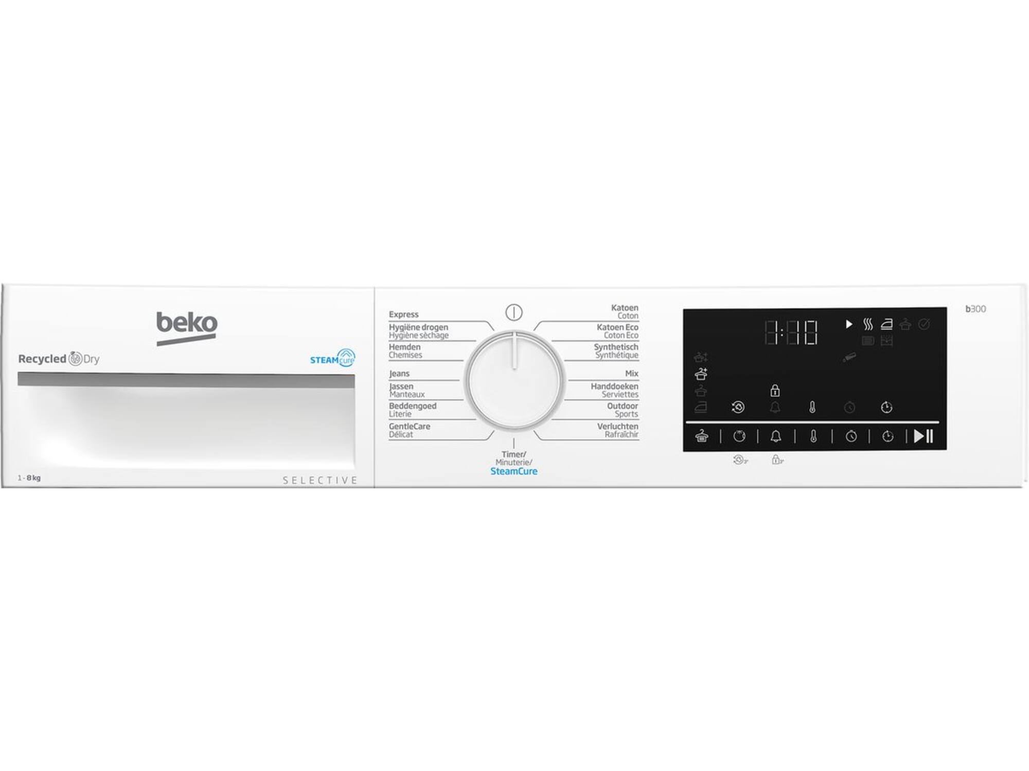 Beko B3T6823W2 SteamCure Selective