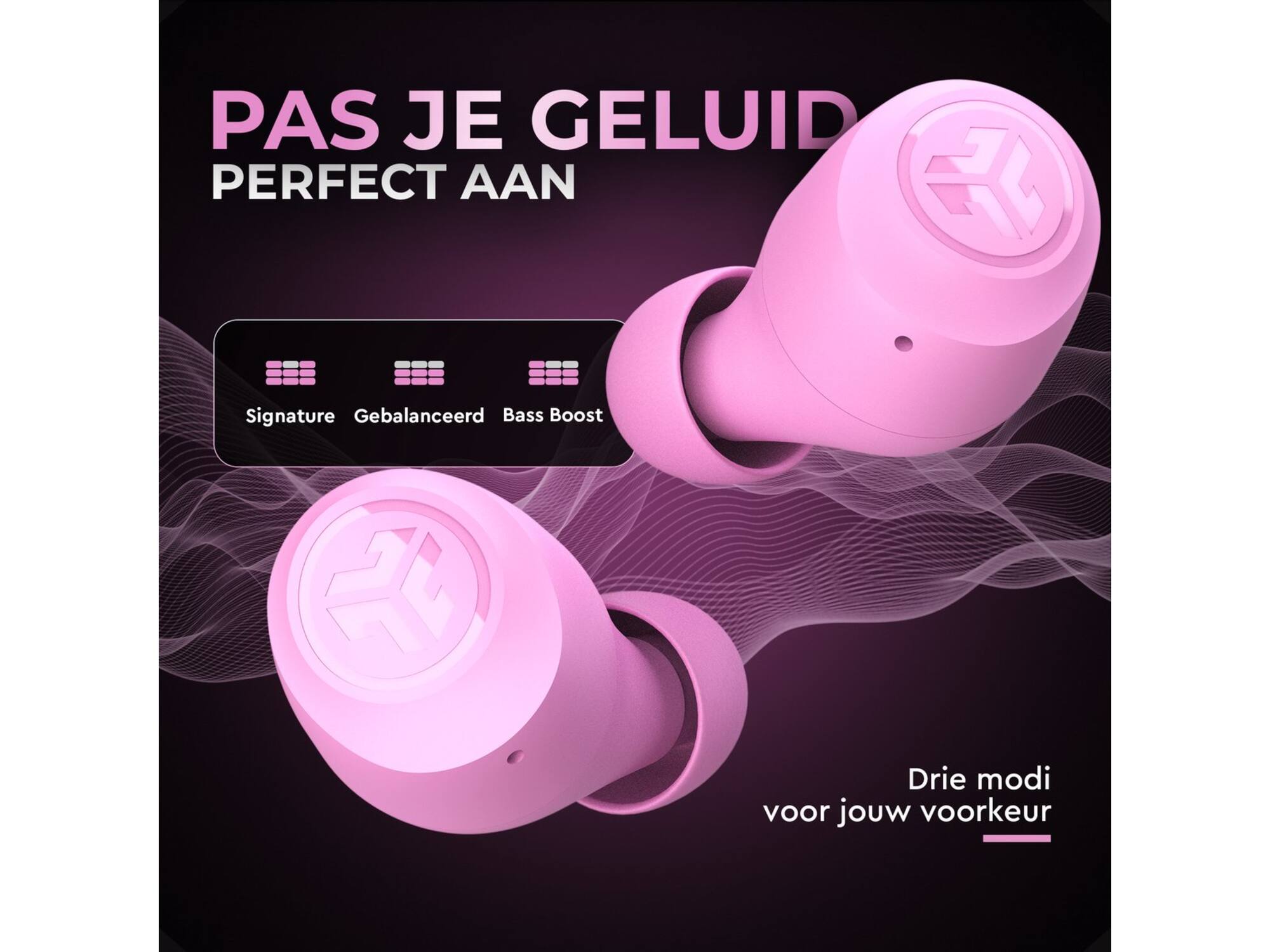 JLab Go Air Pop True Wireless Roze
