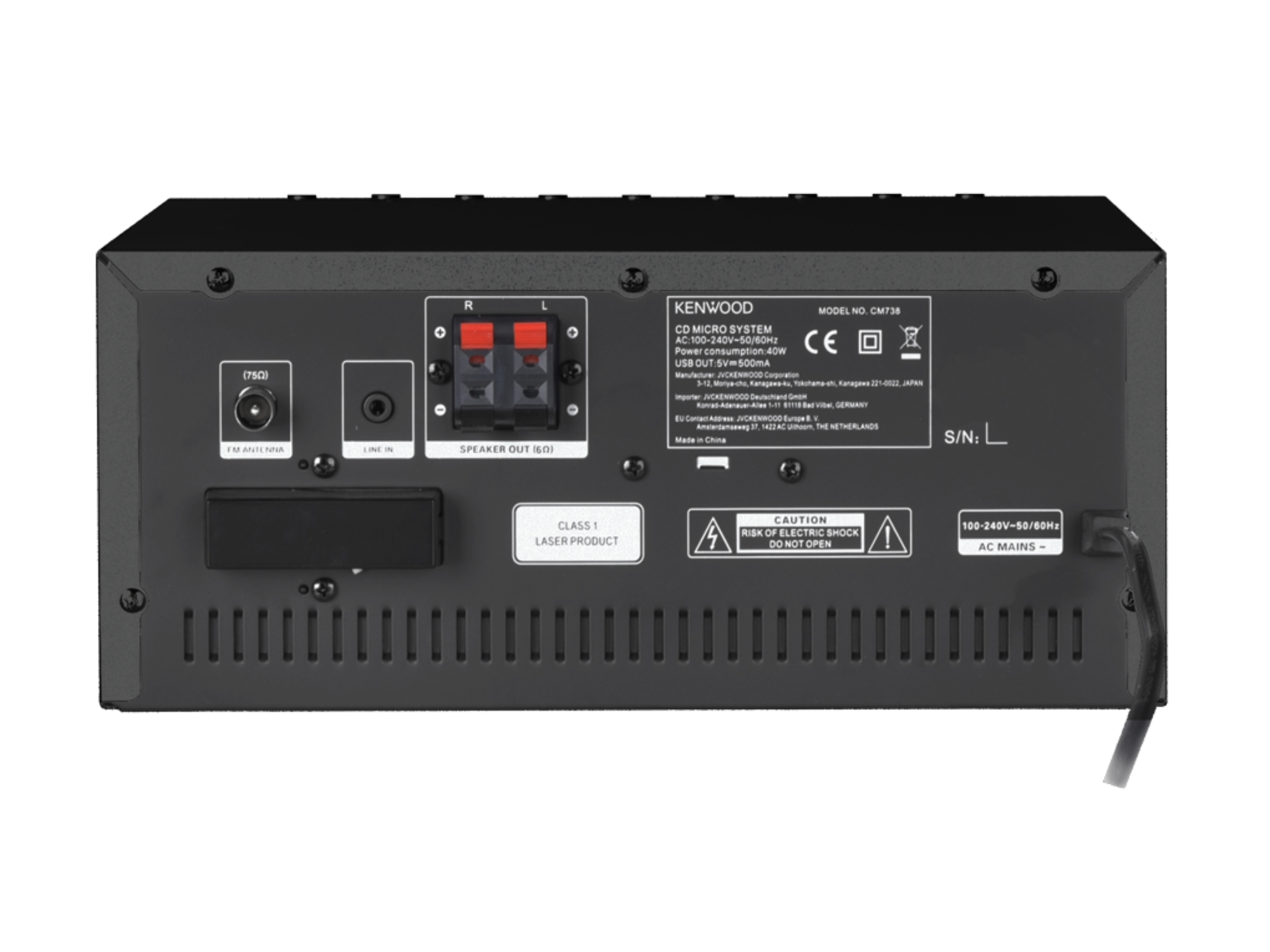 Kenwood M-9000S Zwart