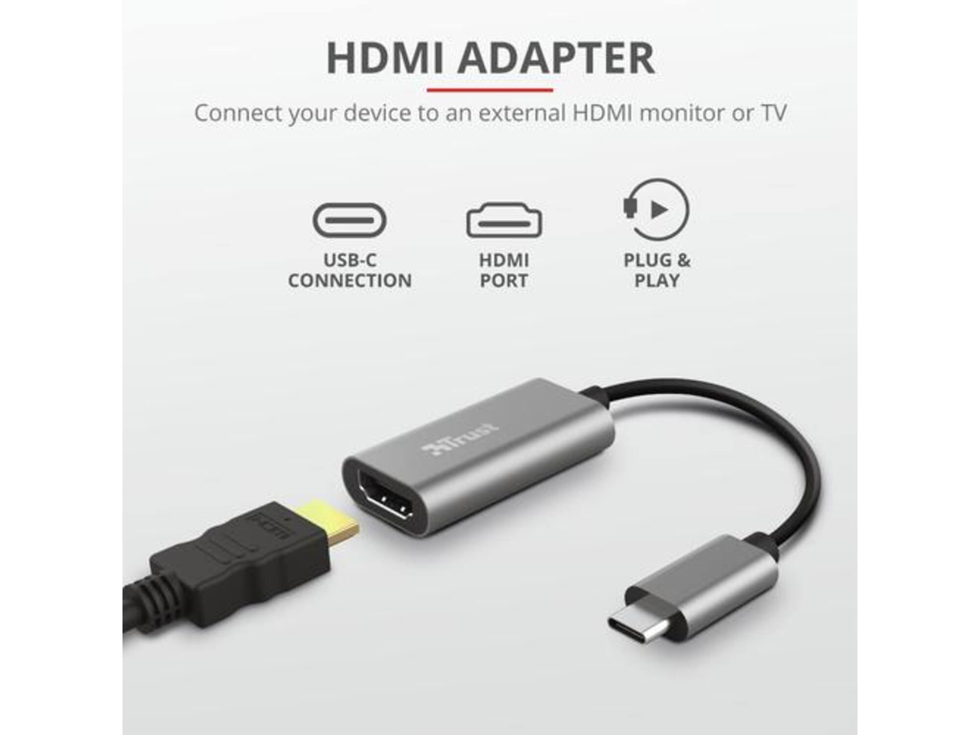 Trust Dalyx USB-C naar HDMI adapter