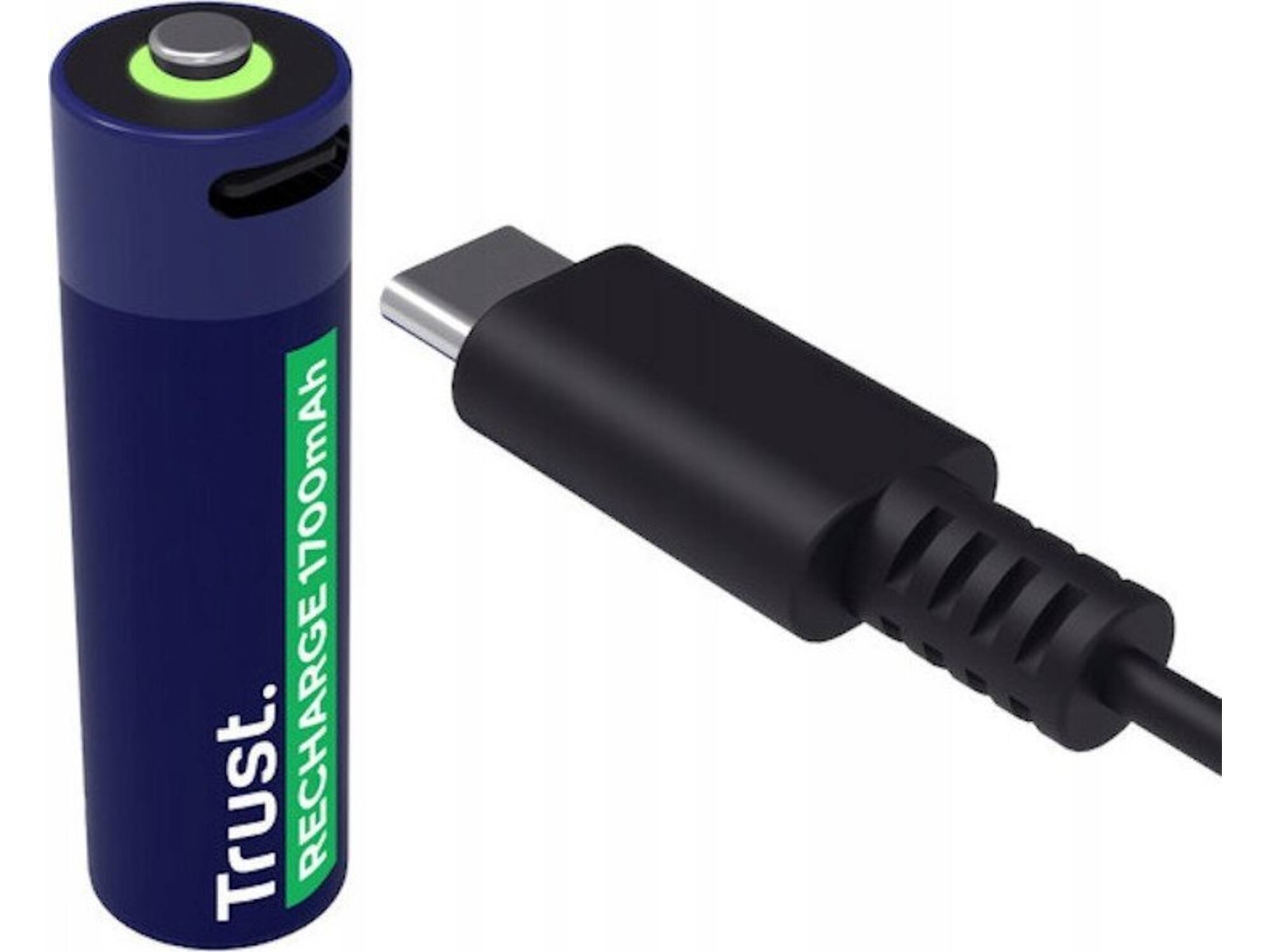 Trust USB-C oplaadbare AA-batterijen