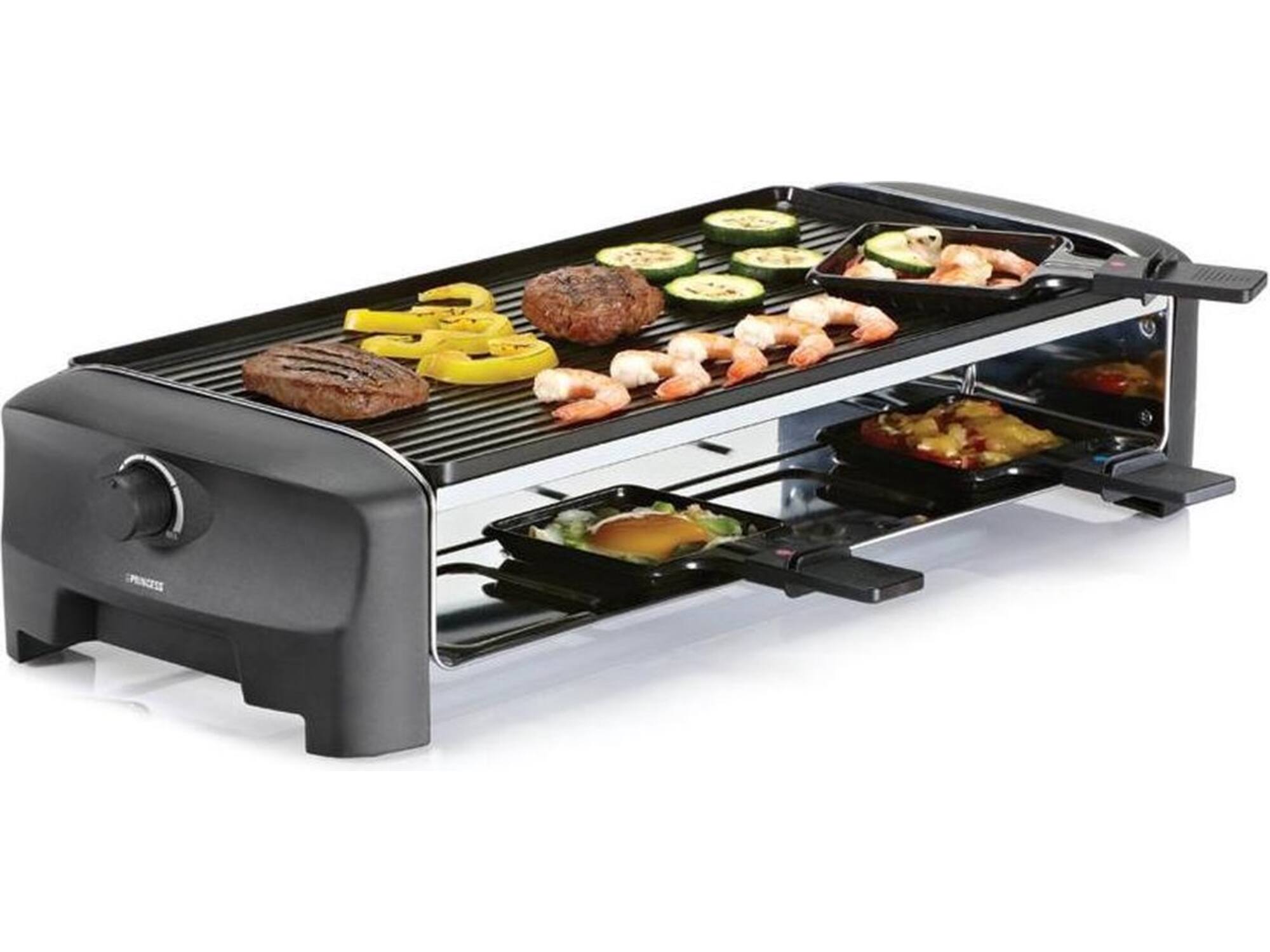 Princess 162840 Raclette 8 Grill and Teppanyaki Party