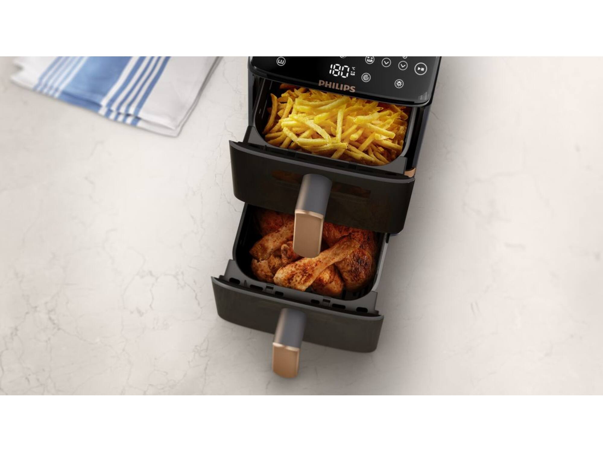 Philips 4000 Series Stacked Dual Basket NA462/70