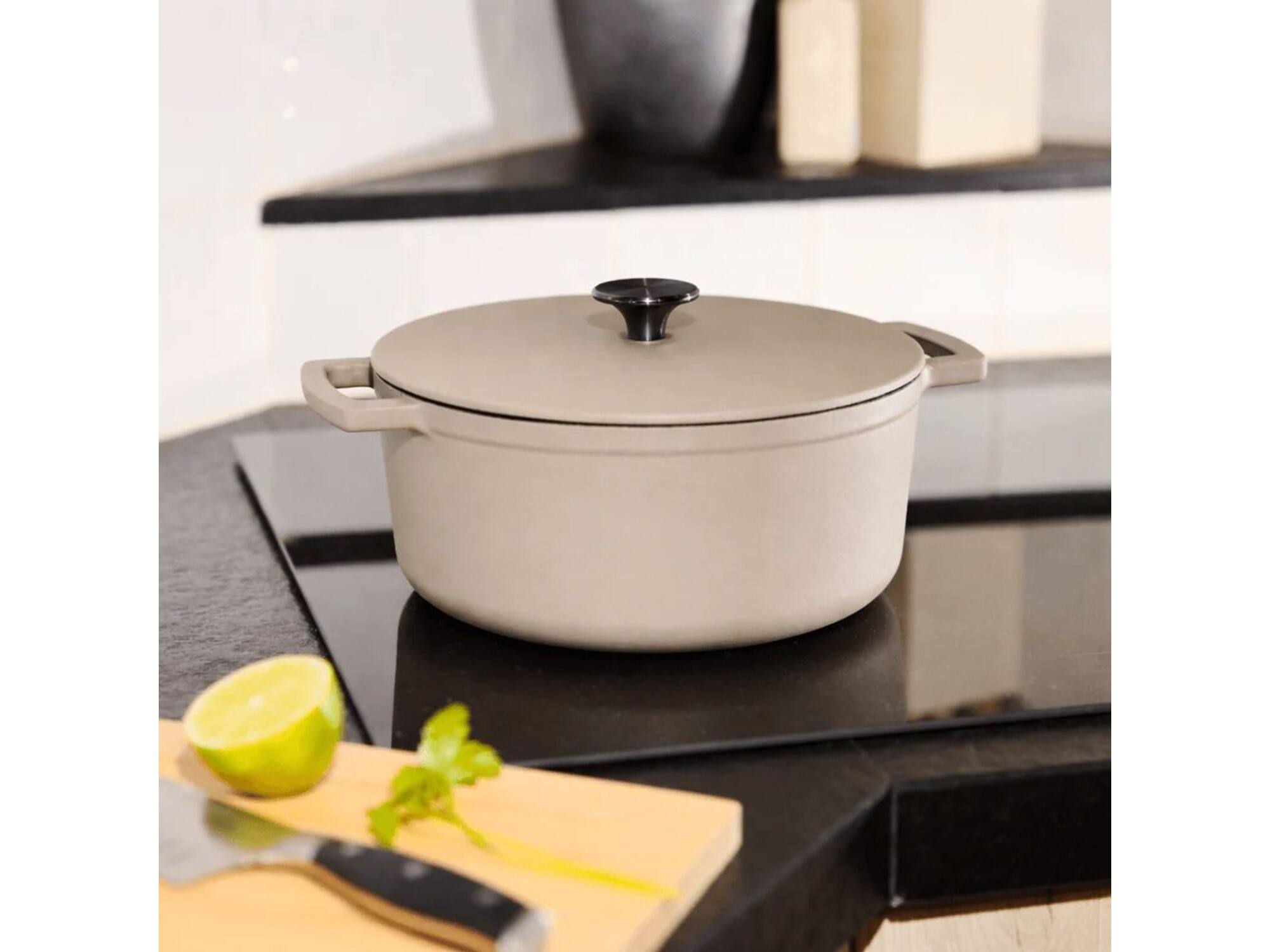 Cook & Pan Taupe of Mind Gietijzeren braadpan 28 cm