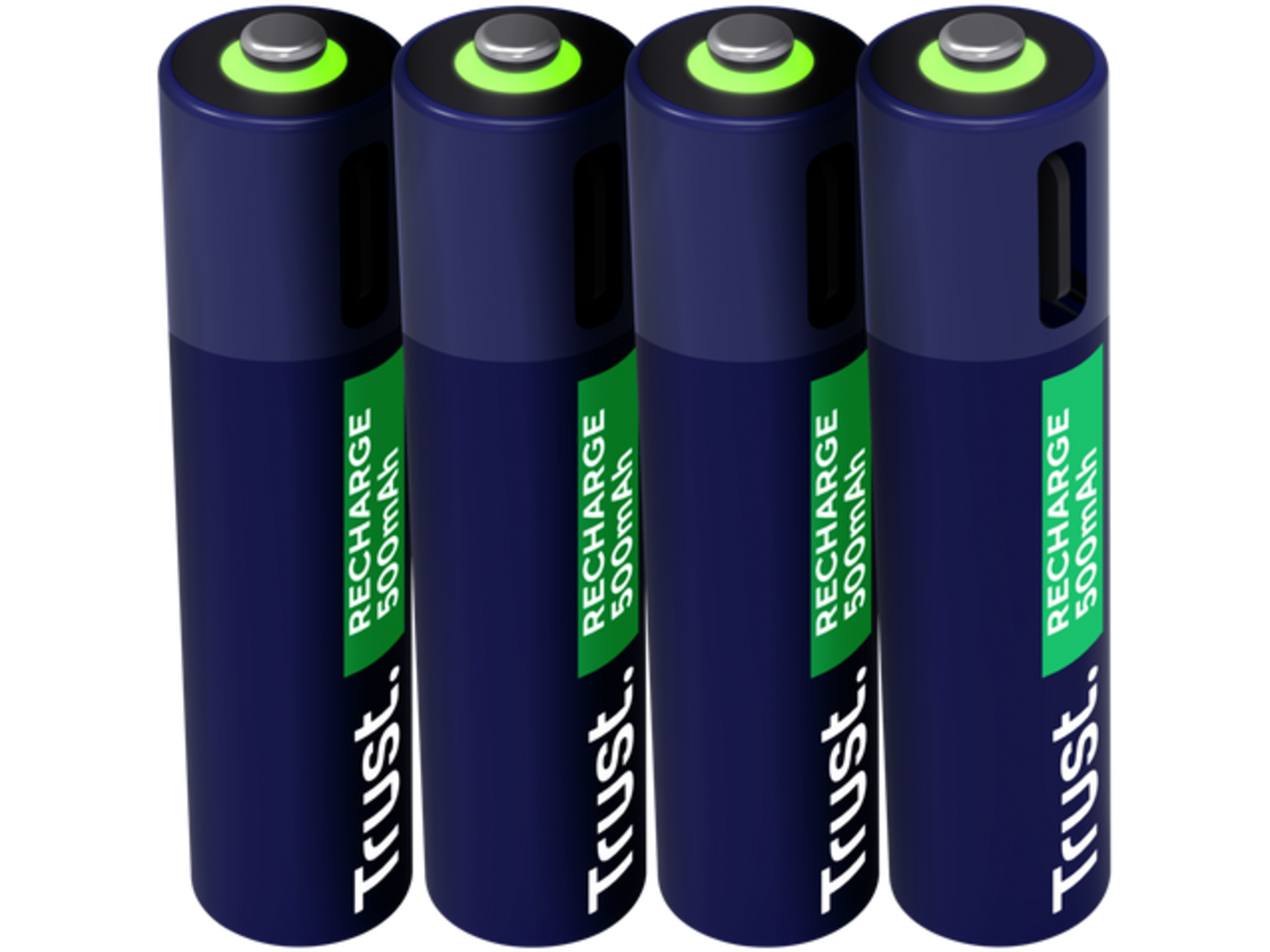 Trust USB-C oplaadbare AAA-batterijen (4-pack)
