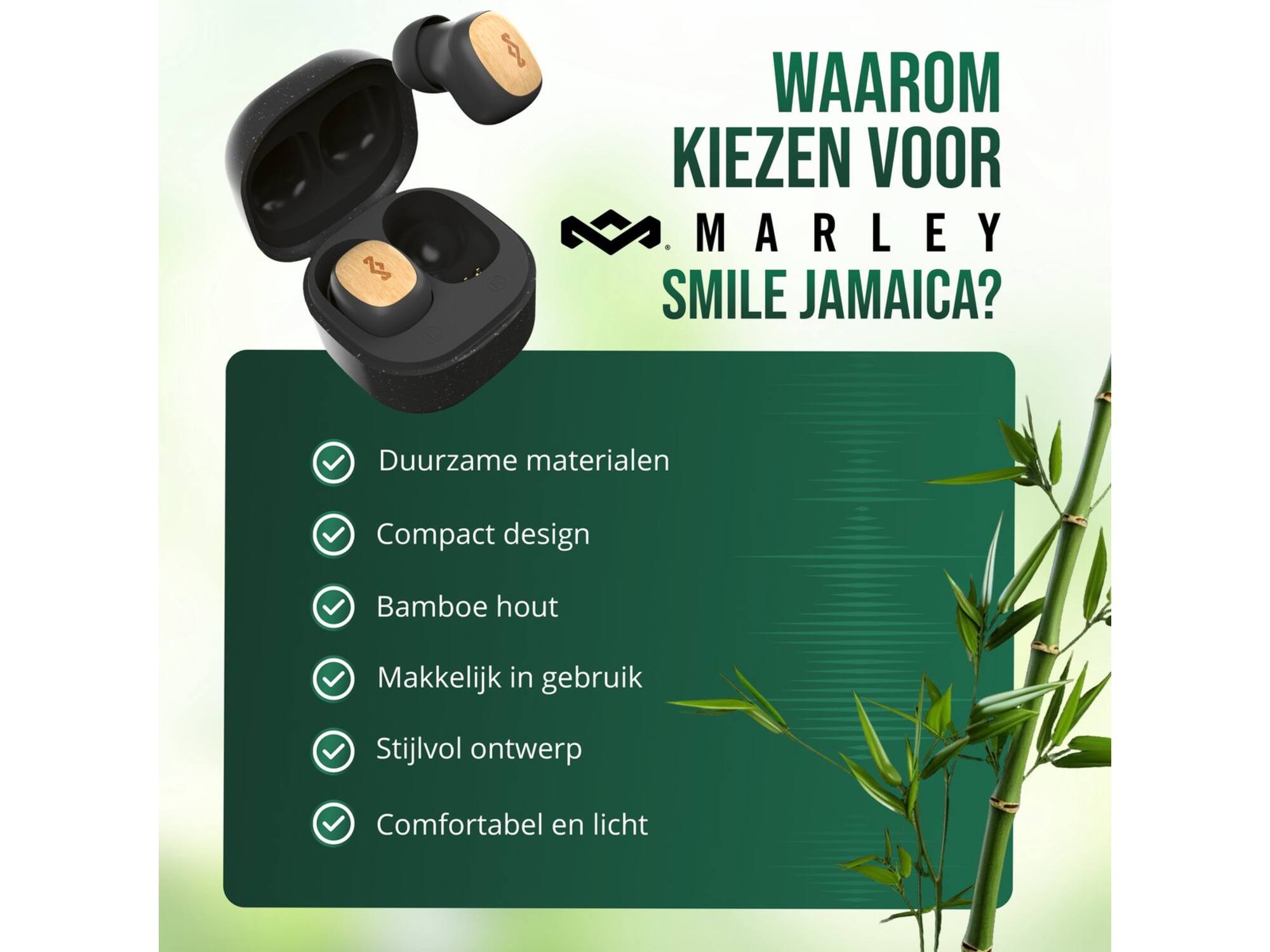 House of Marley Smile Jamaica Mini True Wireless Signature Black