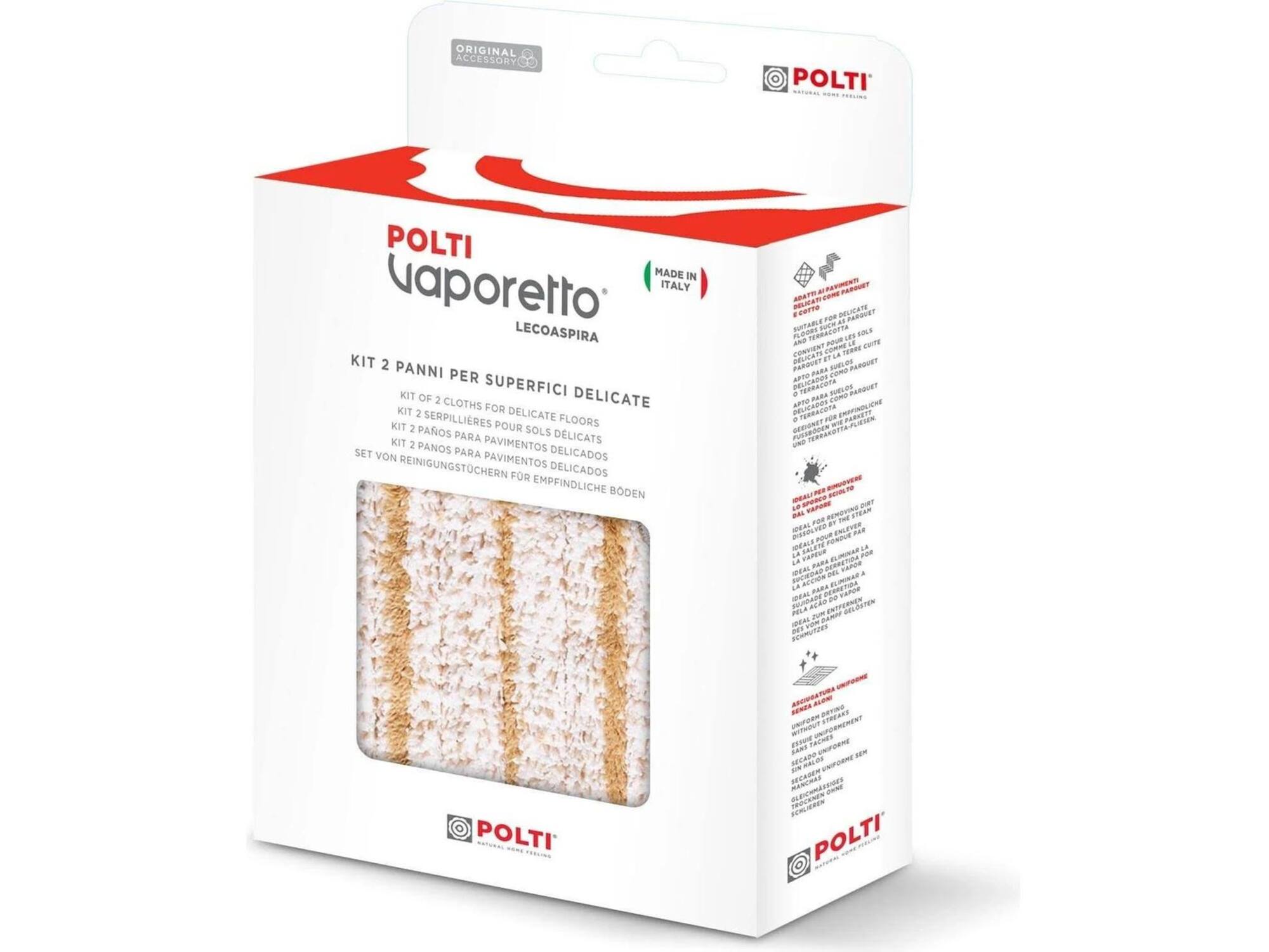 Polti PAEU0317 Delicate vloerdoekenset voor Vaporetto (2 stuks)