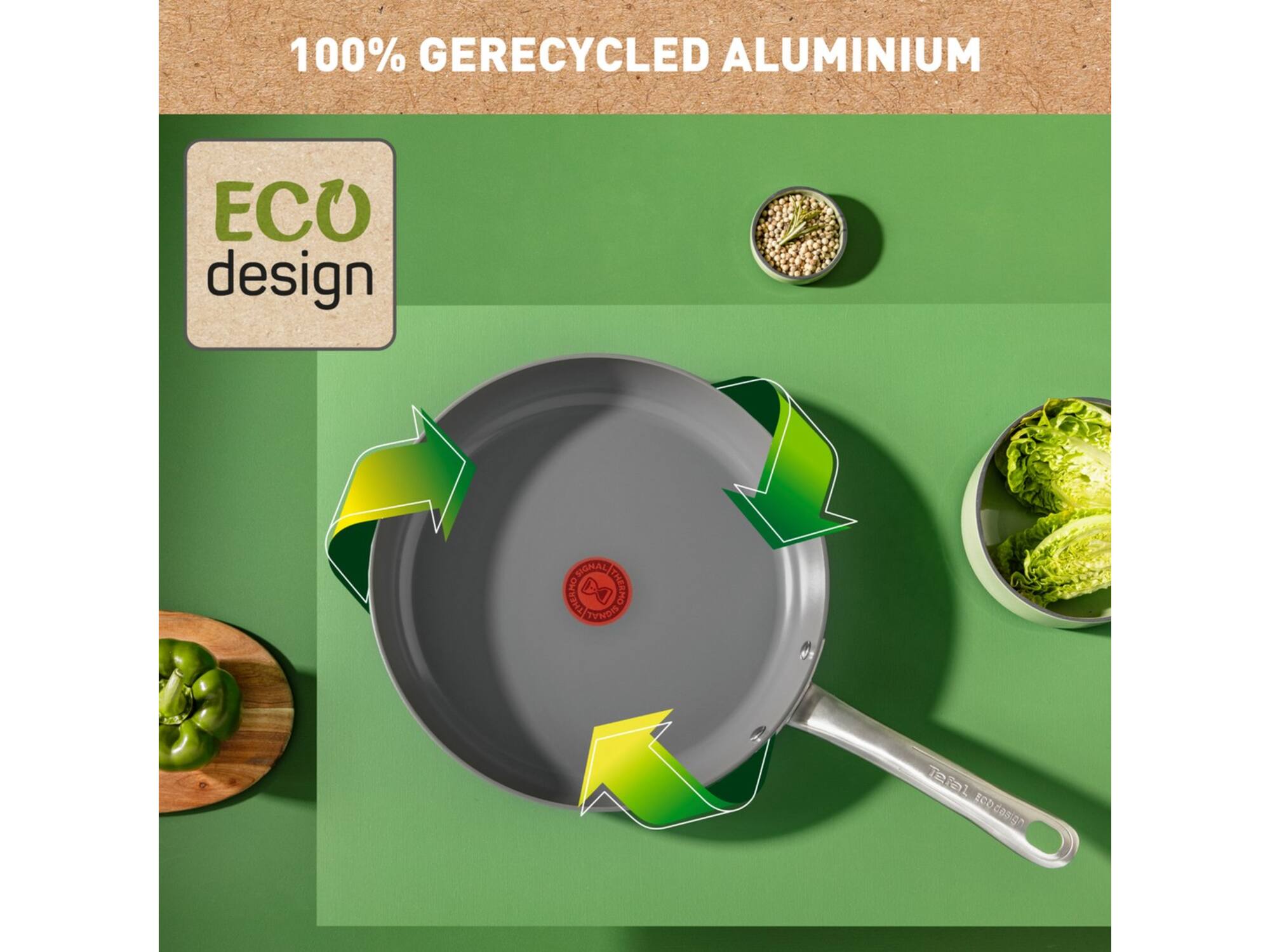 Tefal Renew+ Keramische koekenpan Ø28 cm