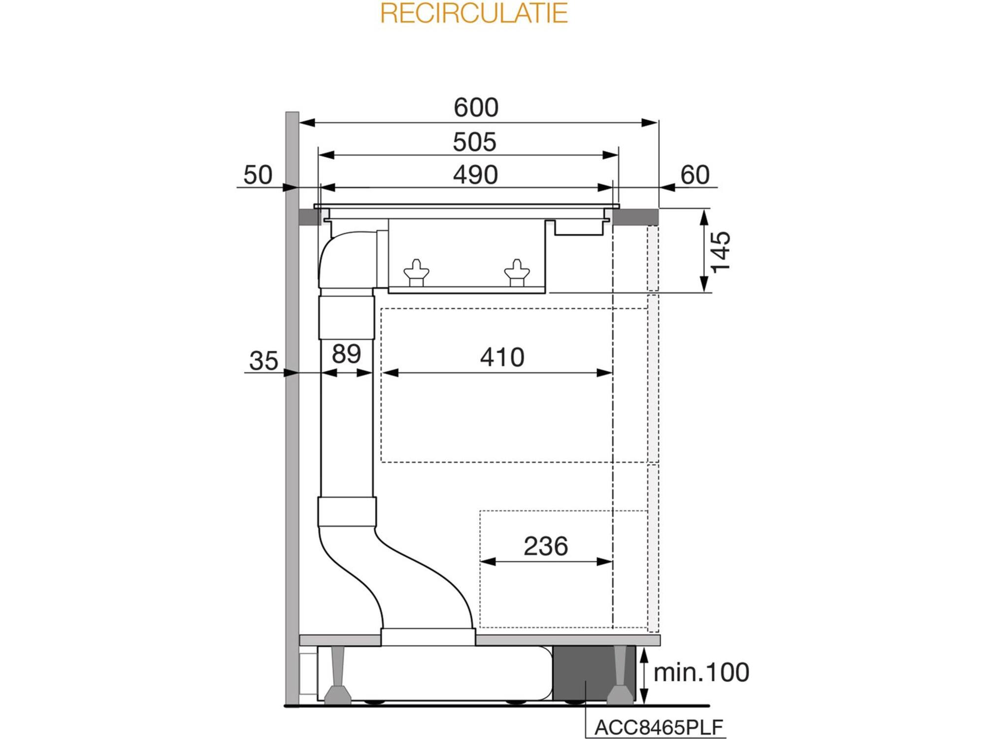 ATAG ACC8465PLF Recirculatiekit Plintmontage