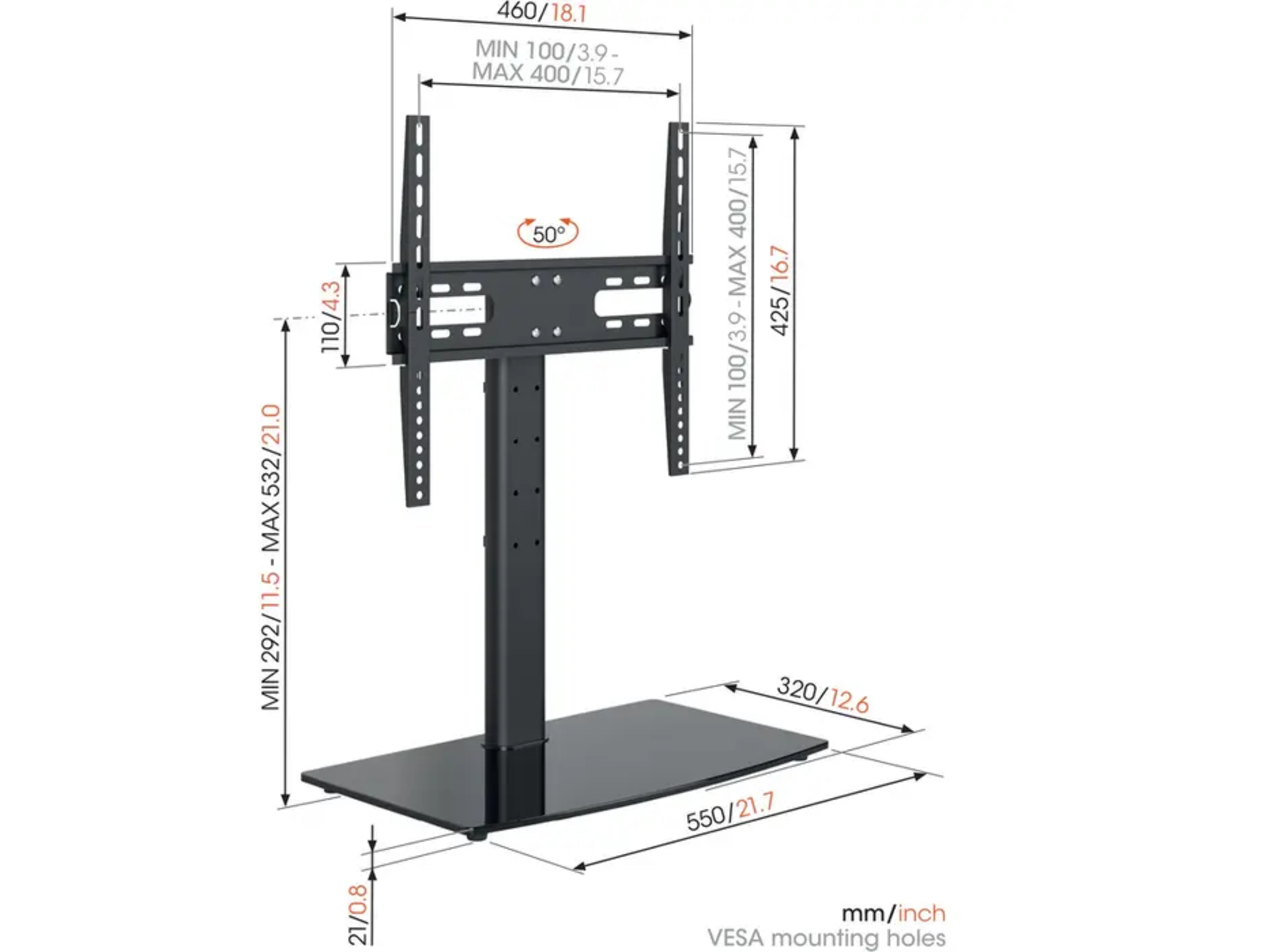 Vogel's MS3085 TV tafelstandaard