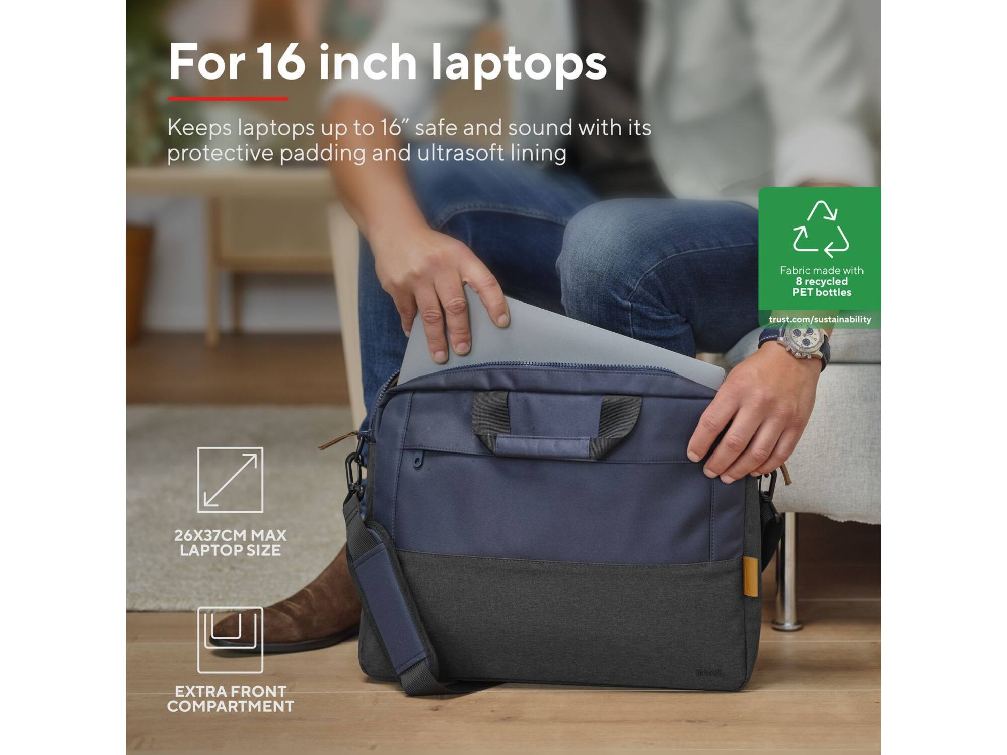 Trust Lisboa 16 inch Eco Blauw