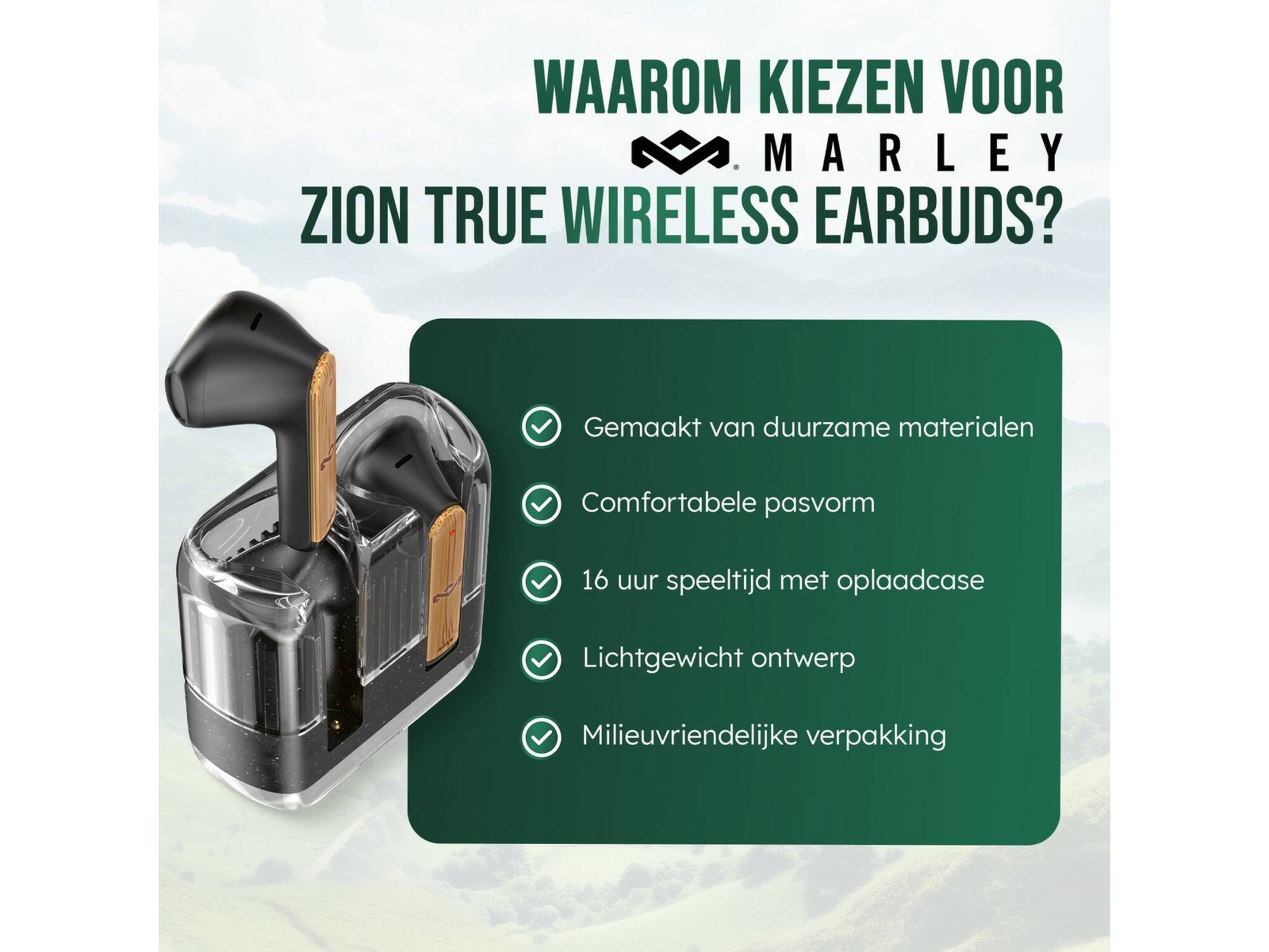 House of Marley Zion True Wireless Black