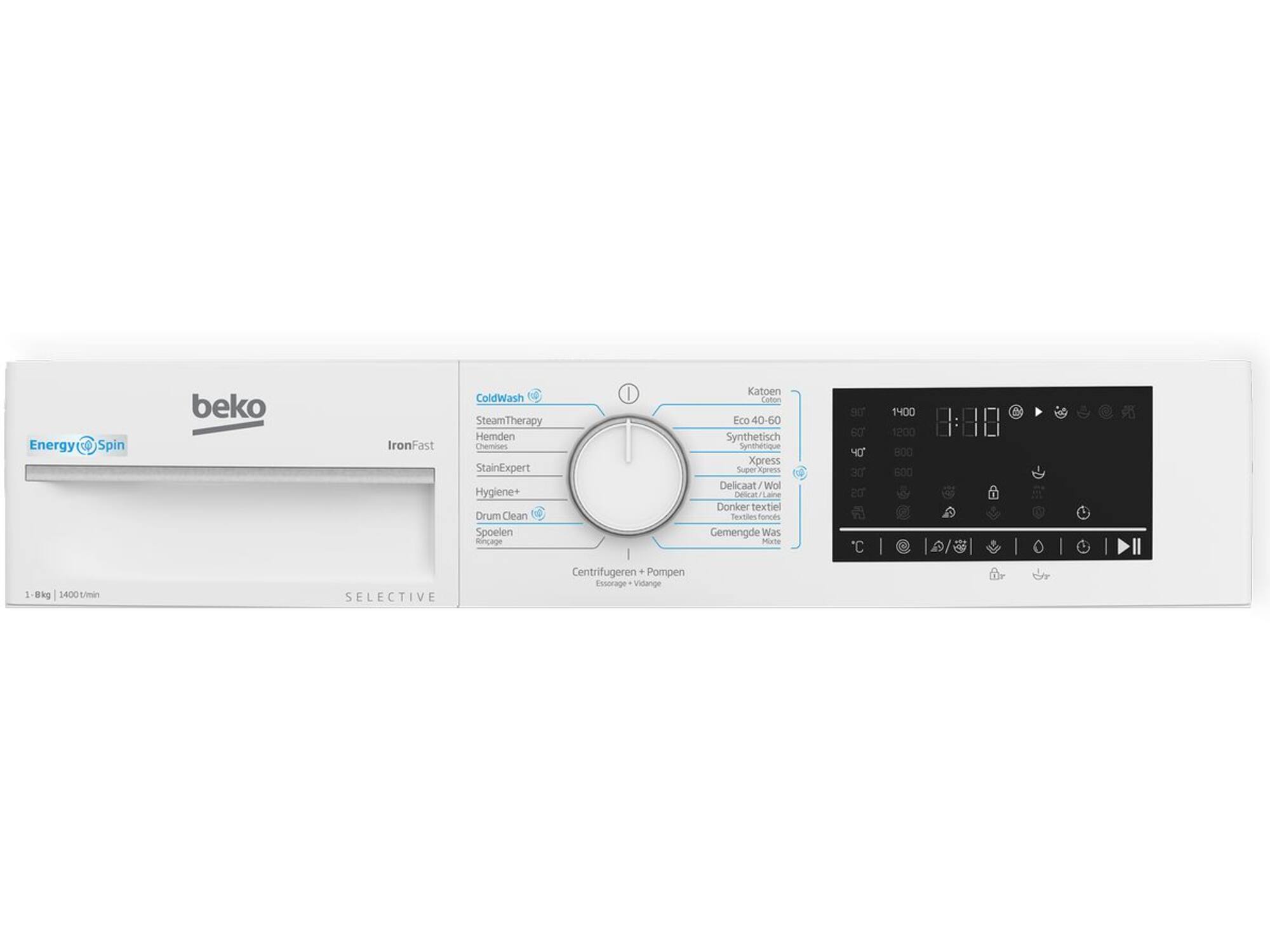 Beko B3WM4841W2 Selective Line EnergySpin