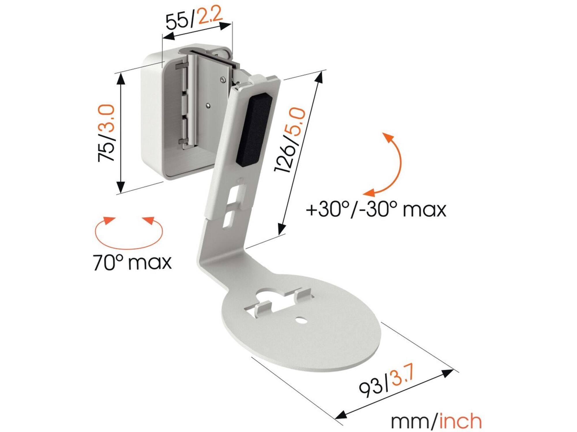 Vogel's SWM 4111 voor Sonos Era 100 Wit