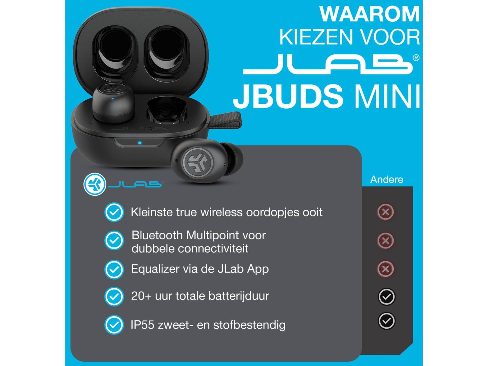 JLab JBuds Mini Zwart