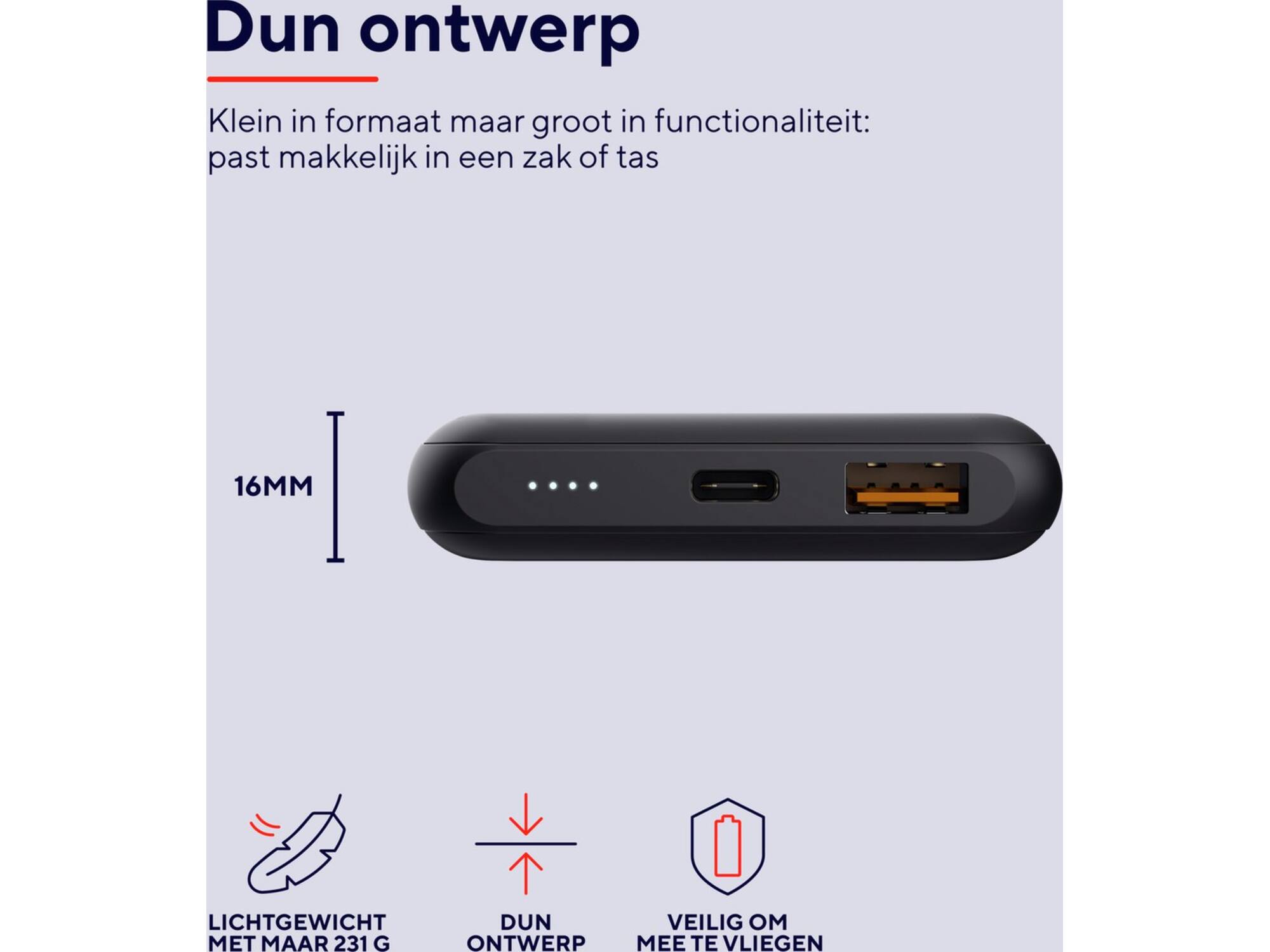 Trust Redoh Fast 10.000 mAh Zwart