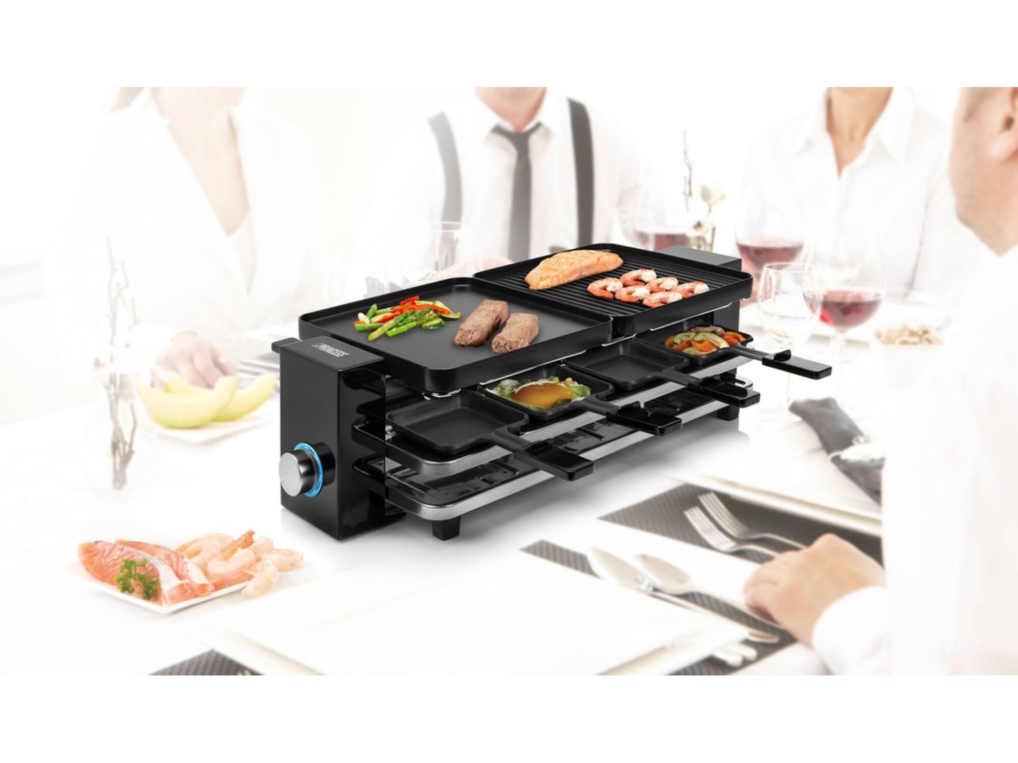Princess 162925 Raclette Piano Black 8