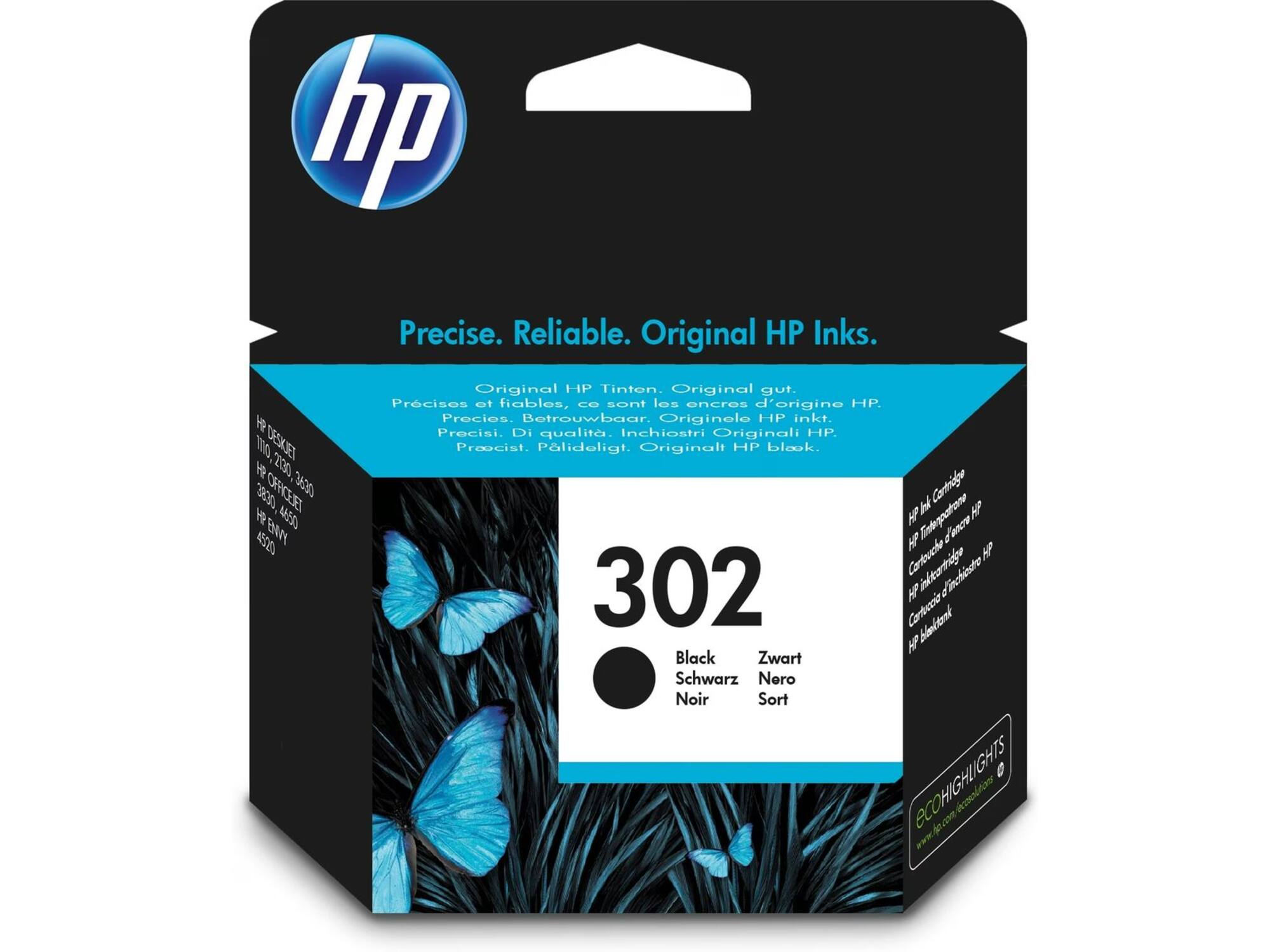 HP 302 (F6U66AE) Zwart