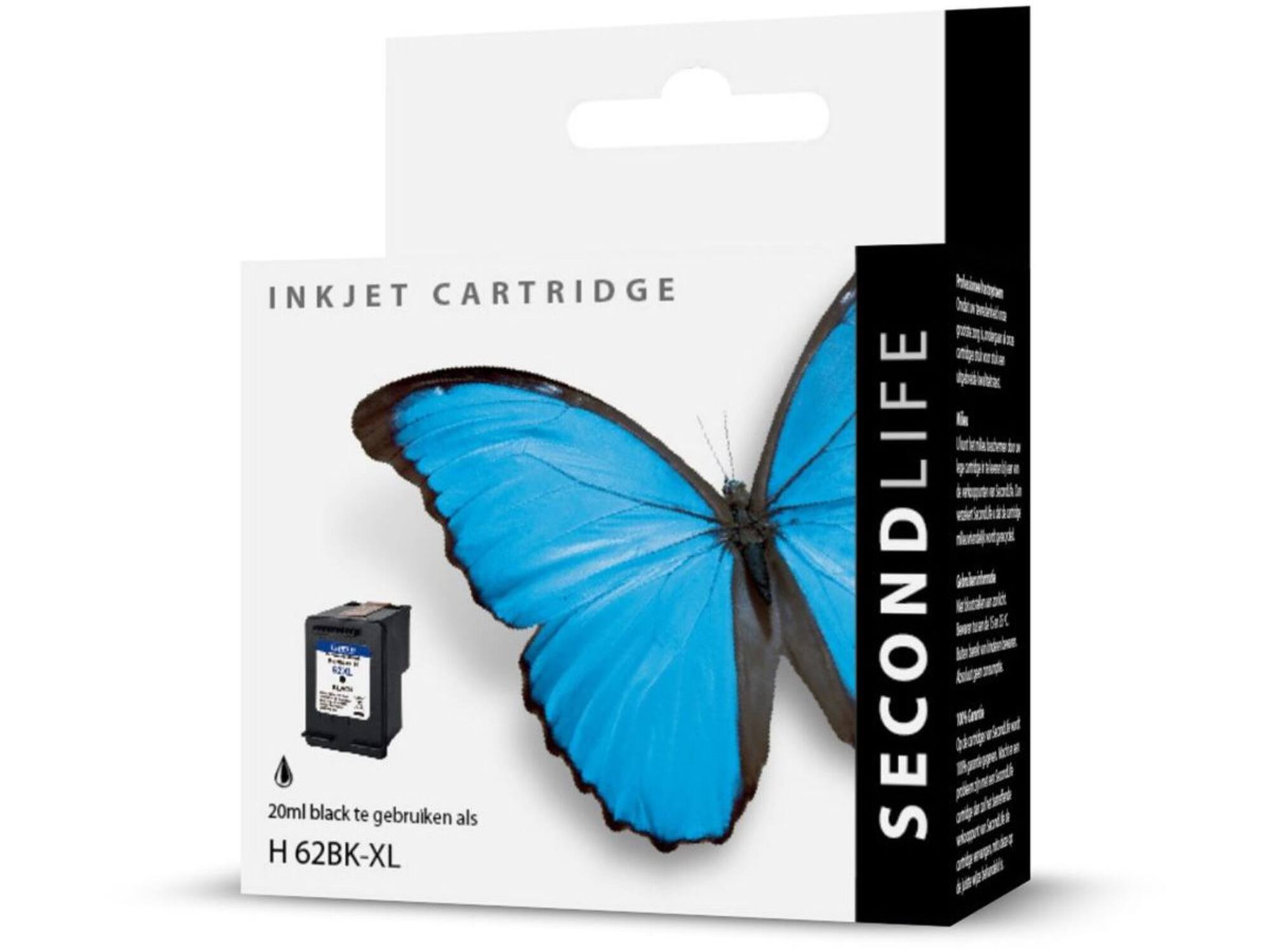 SecondLife HP 62 XL Zwart