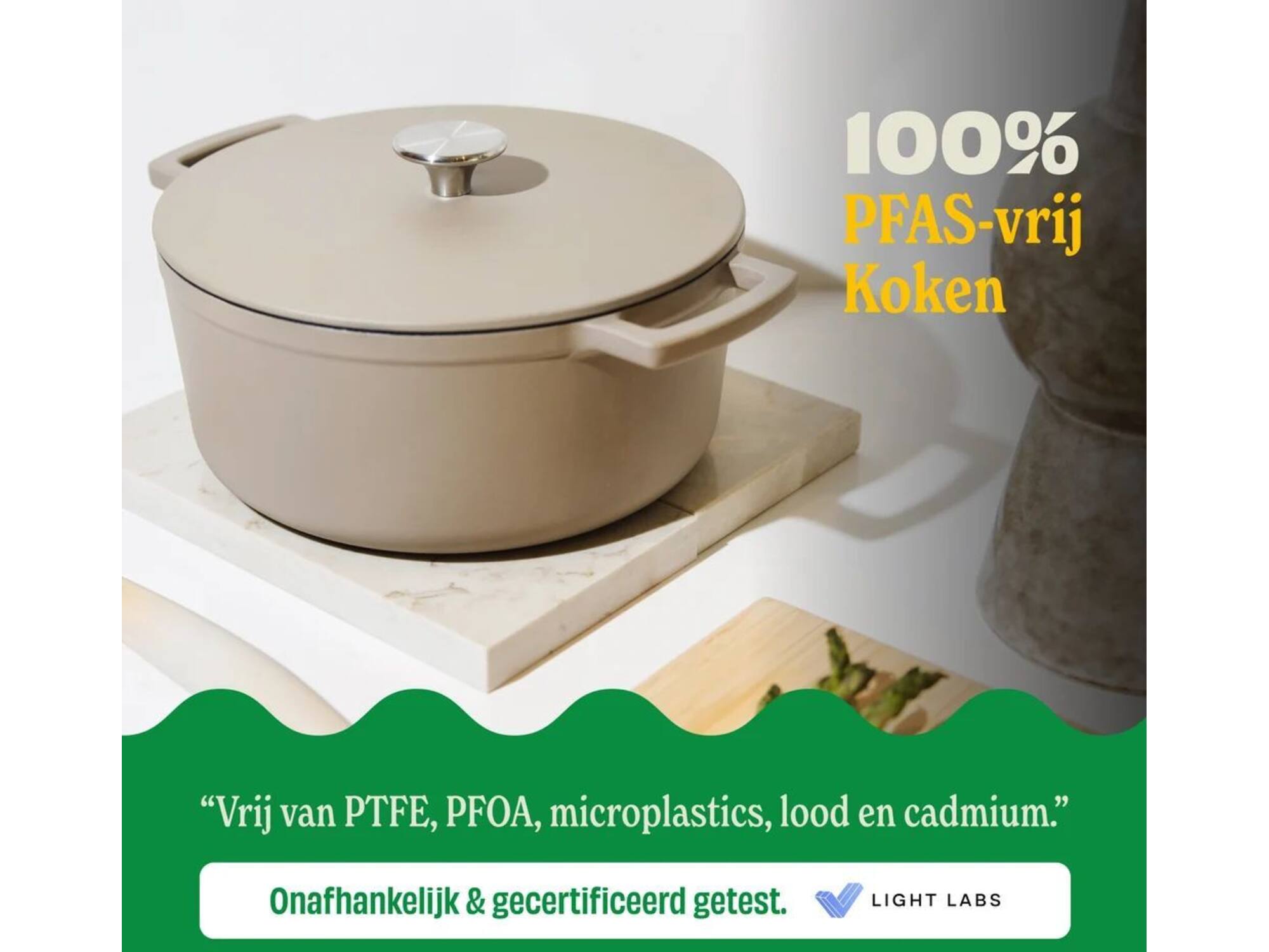 Cook & Pan Taupe of Mind Gietijzeren braadpan 28 cm