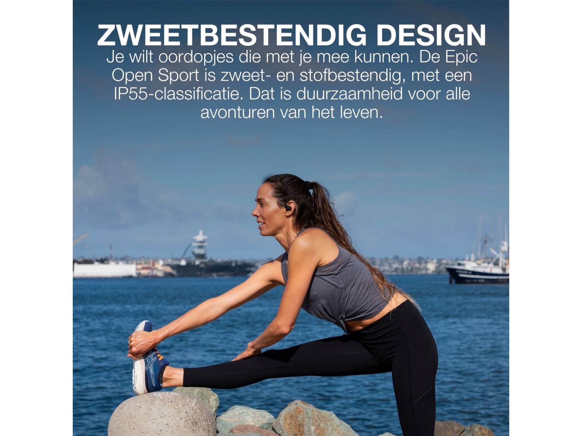JLab Epic Open Sport Zwart