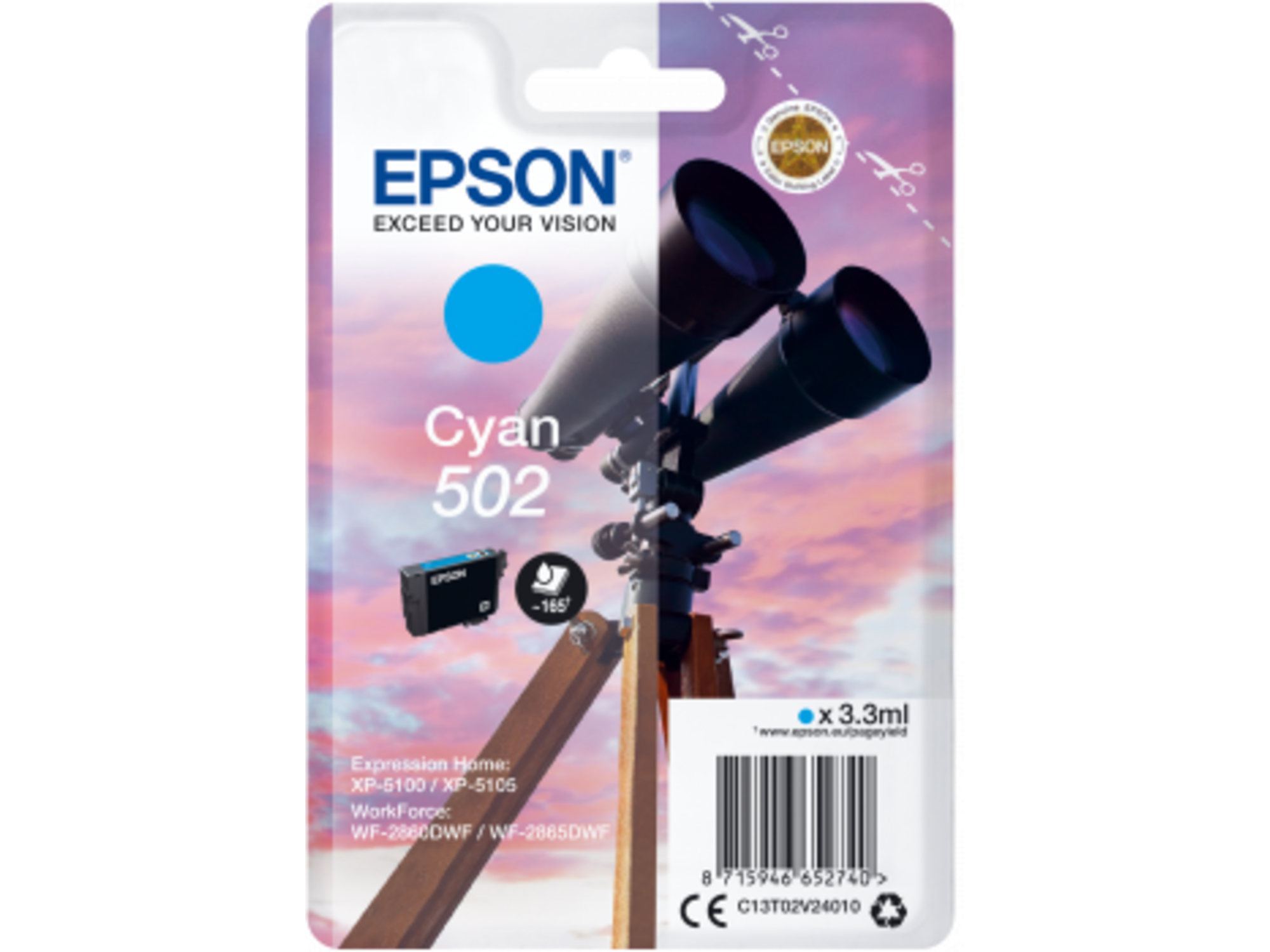 Epson 502 Cyan