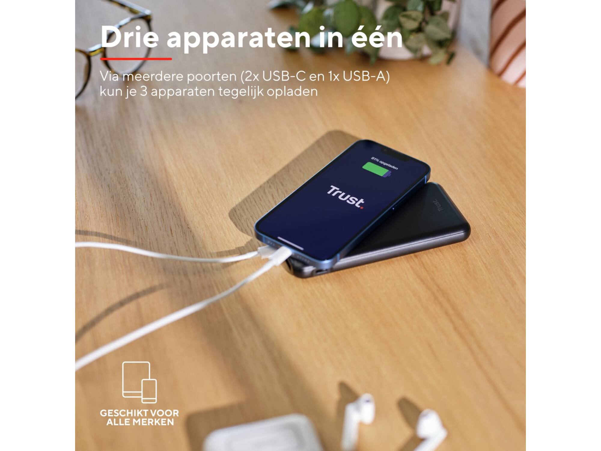 Trust Redoh Fast 10.000 mAh Zwart