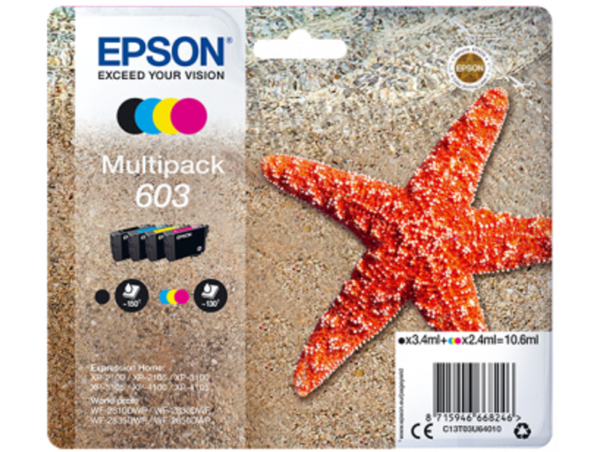 Epson 603 Multipack (zwart + 3 kleuren)
