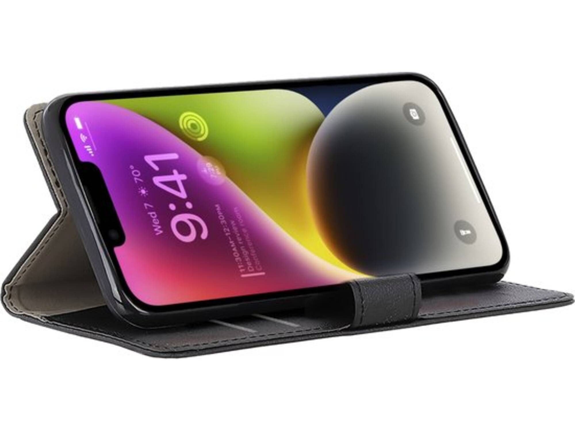 Just in Case Wallet Classic voor iPhone 14 Zwart