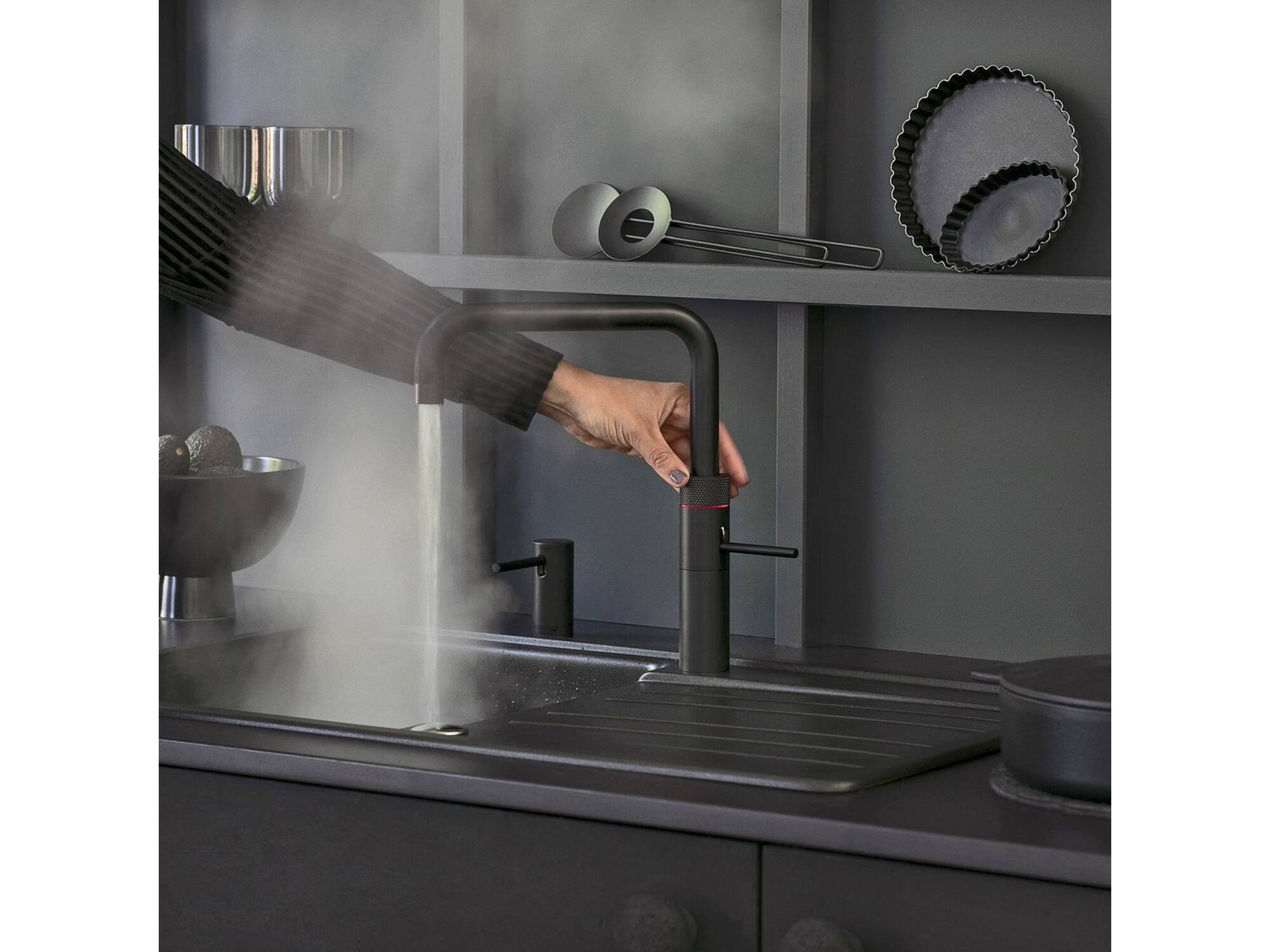 Quooker Fusion Square Zwart met PRO3 reservoir