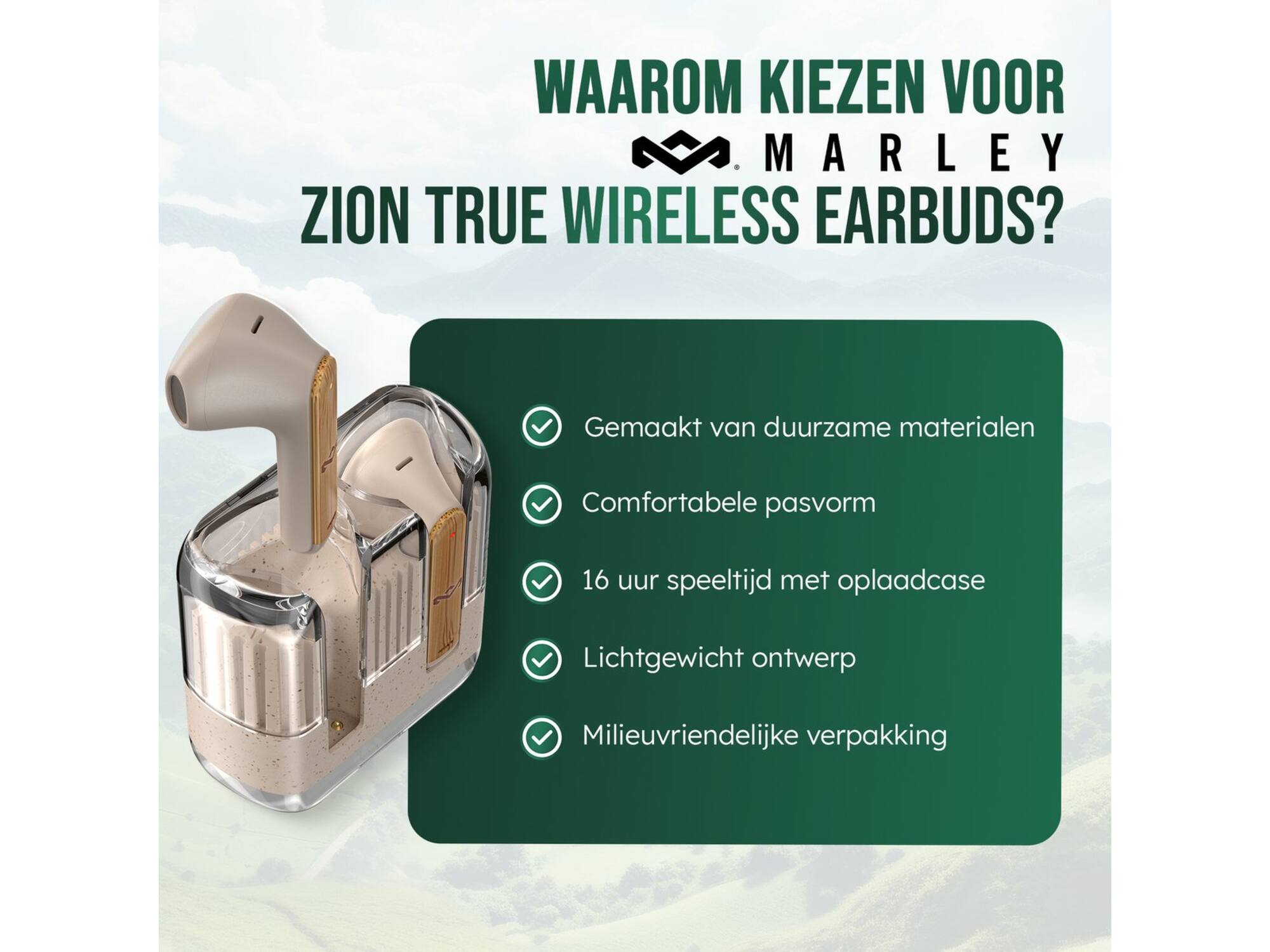 House of Marley Zion True Wireless Cream