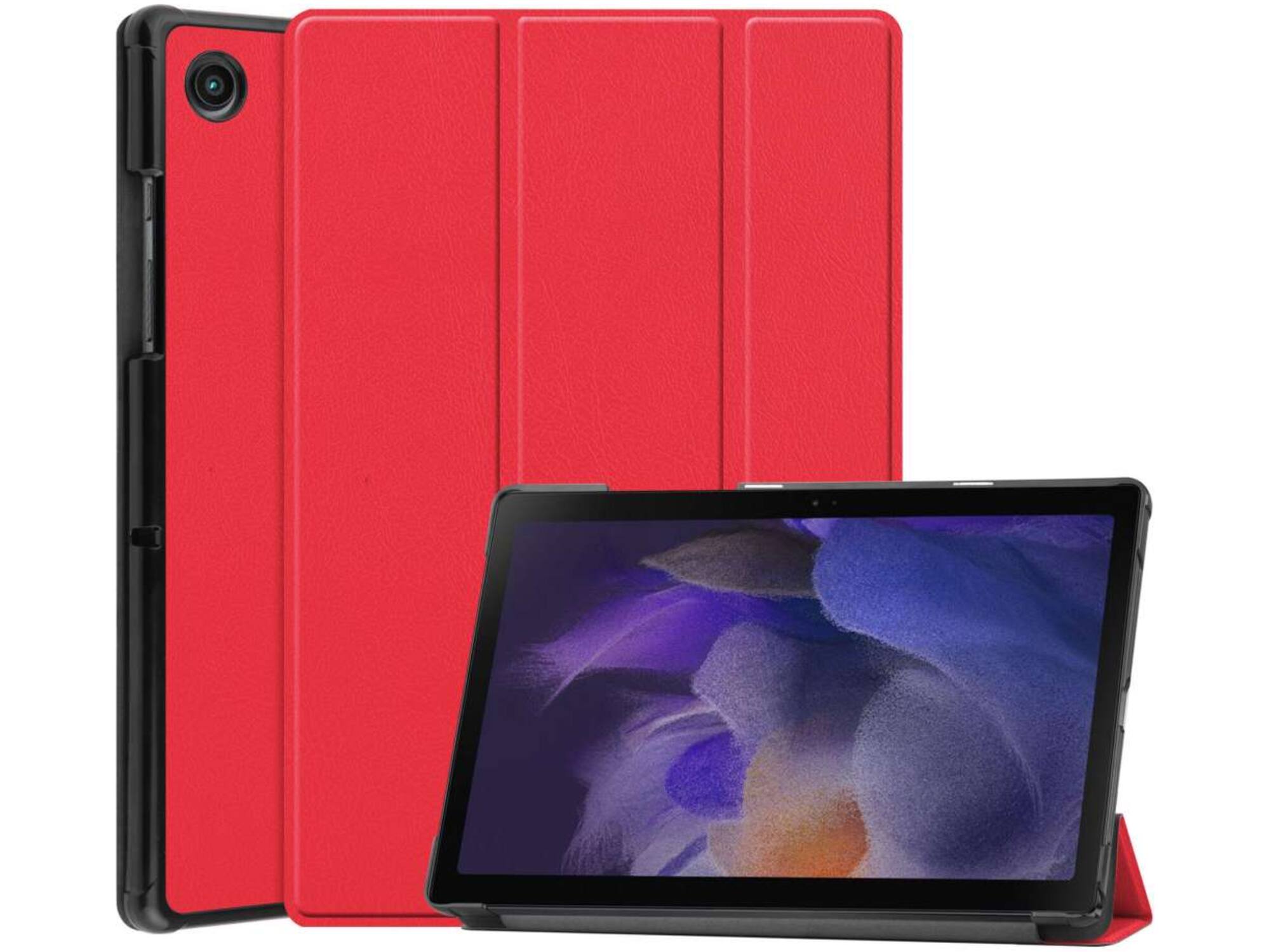 Just in Case Smart Tri-Fold Case - Samsung Galaxy Tab A8 - Rood
