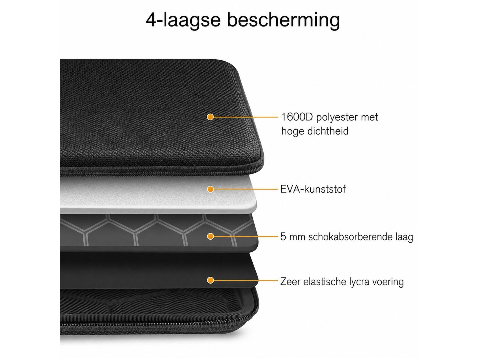 Laptophoes 13-14 inch Blauw (Hardcase)