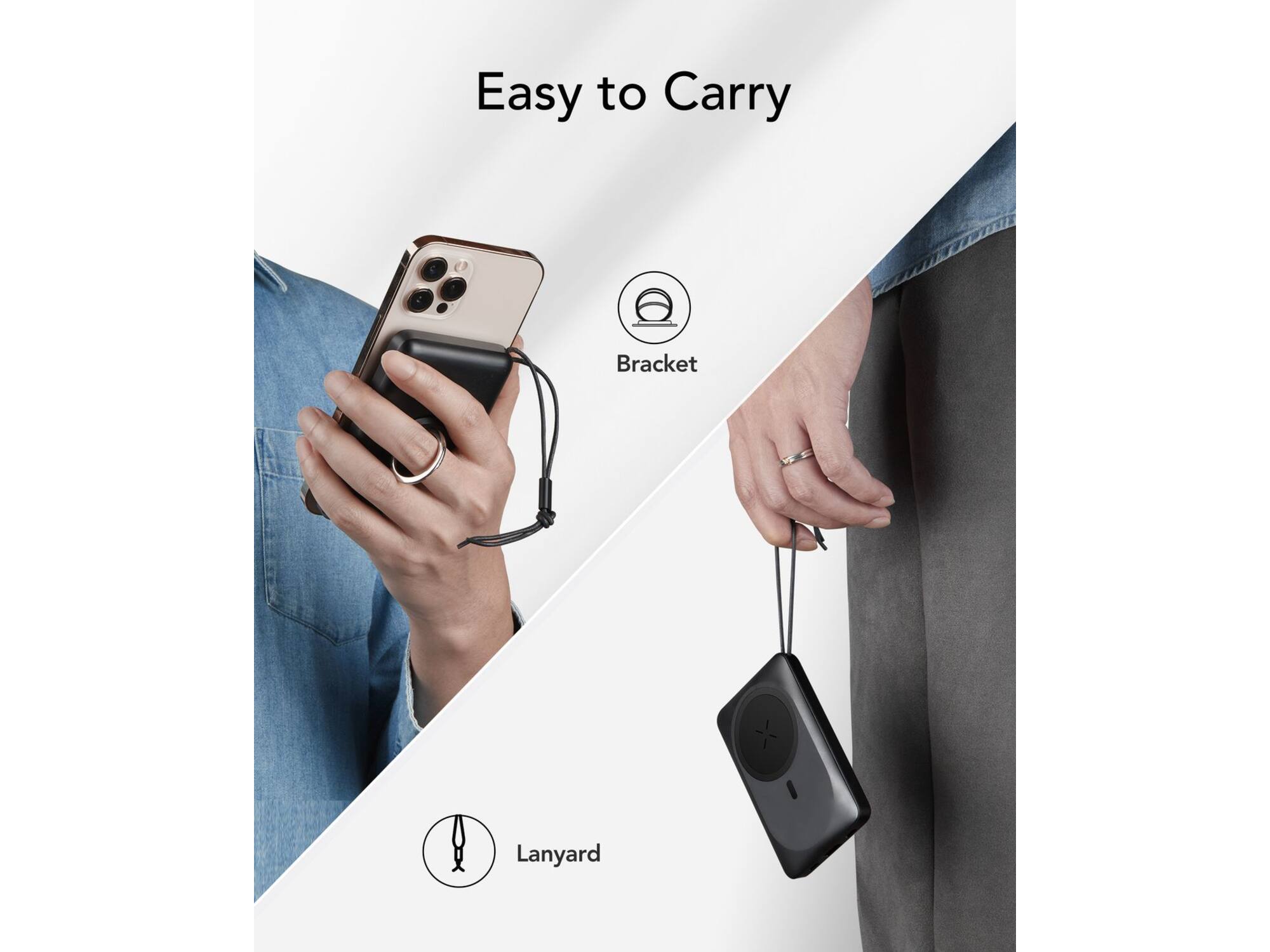 Veger MagOn W1151 10.000mAh Powerbank Zwart