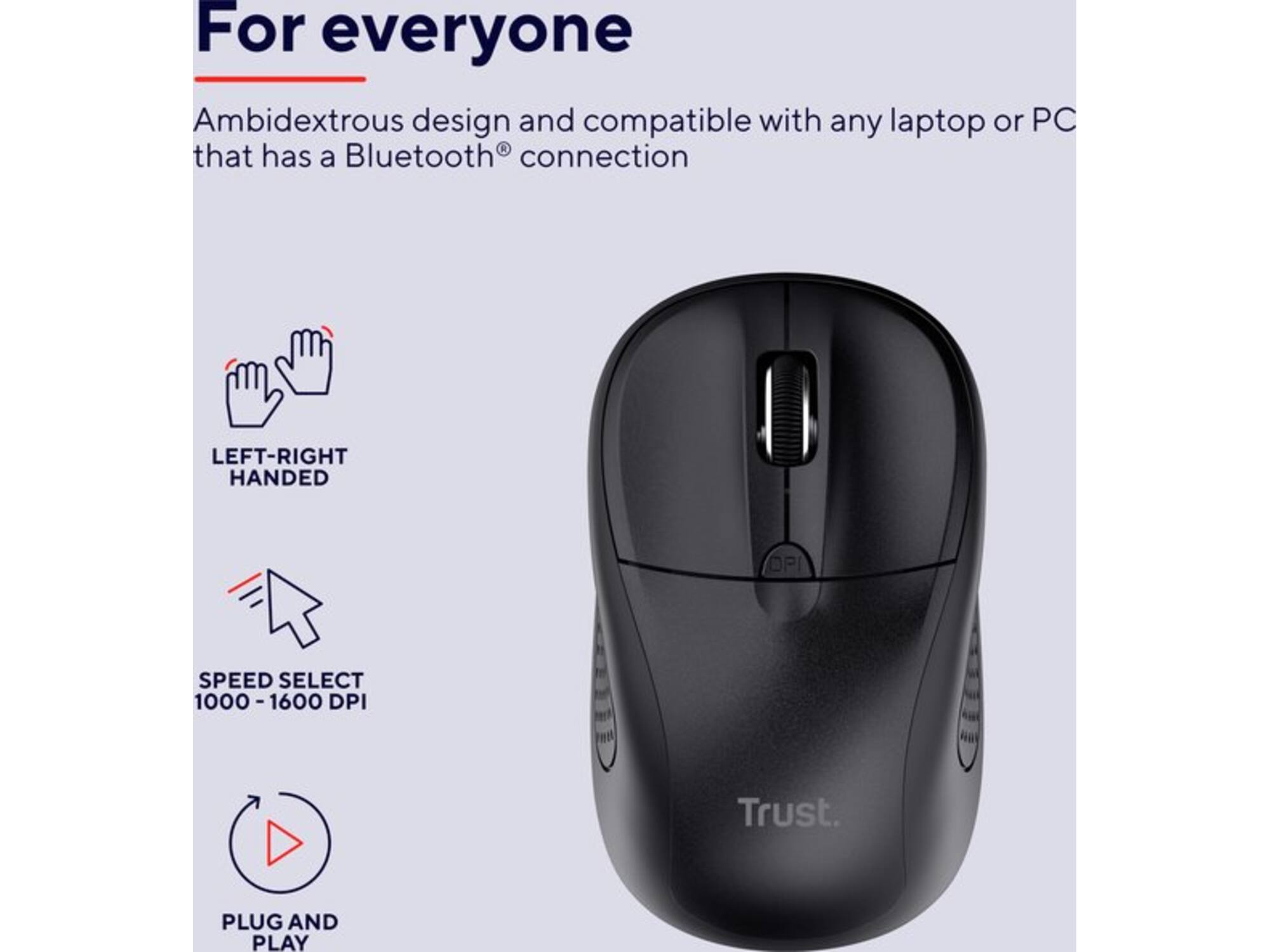 Trust Primo Bluetooth Zwart