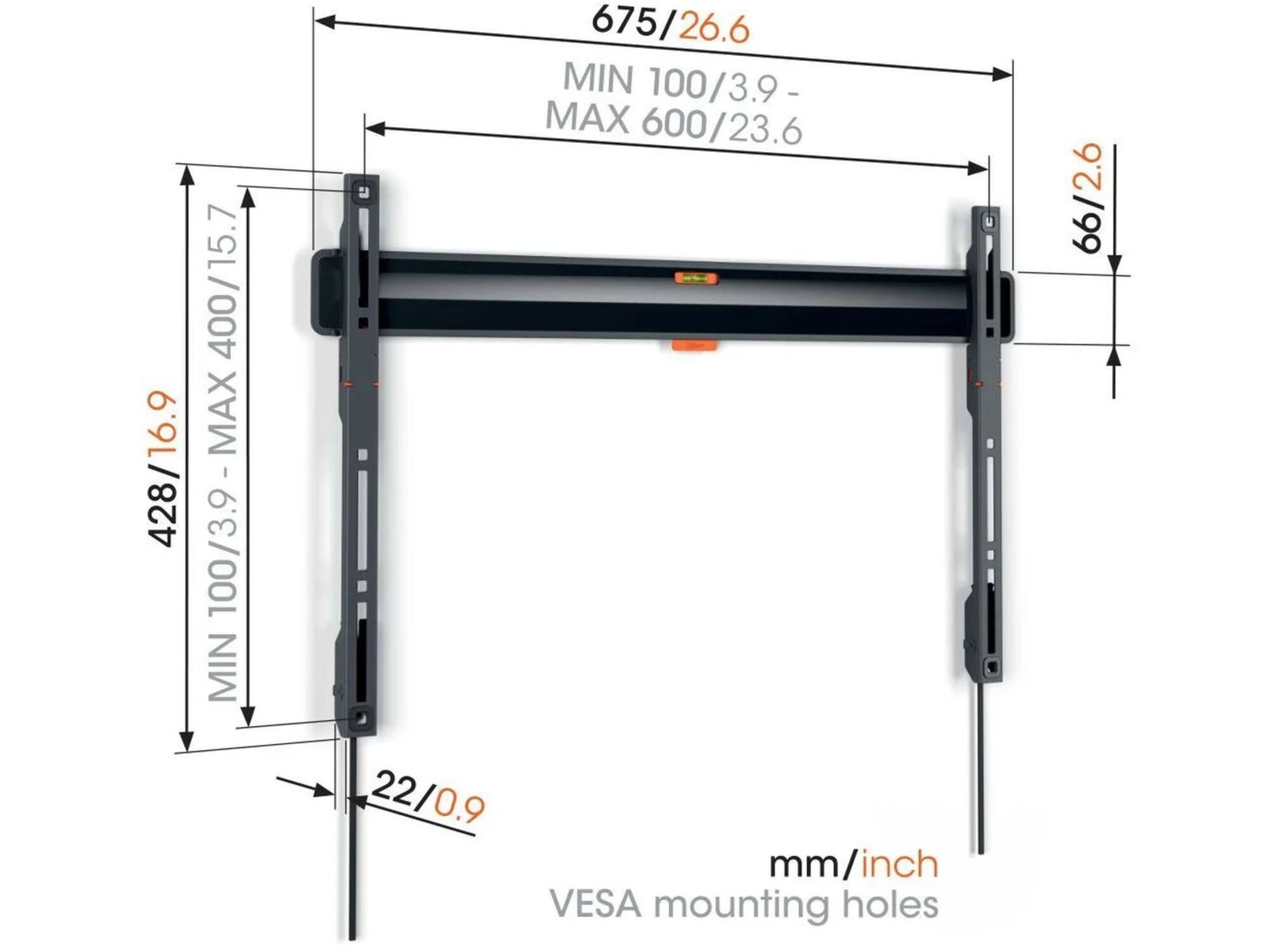 Vogel's TVM 3605 Muurbeugel (40 - 100 inch)