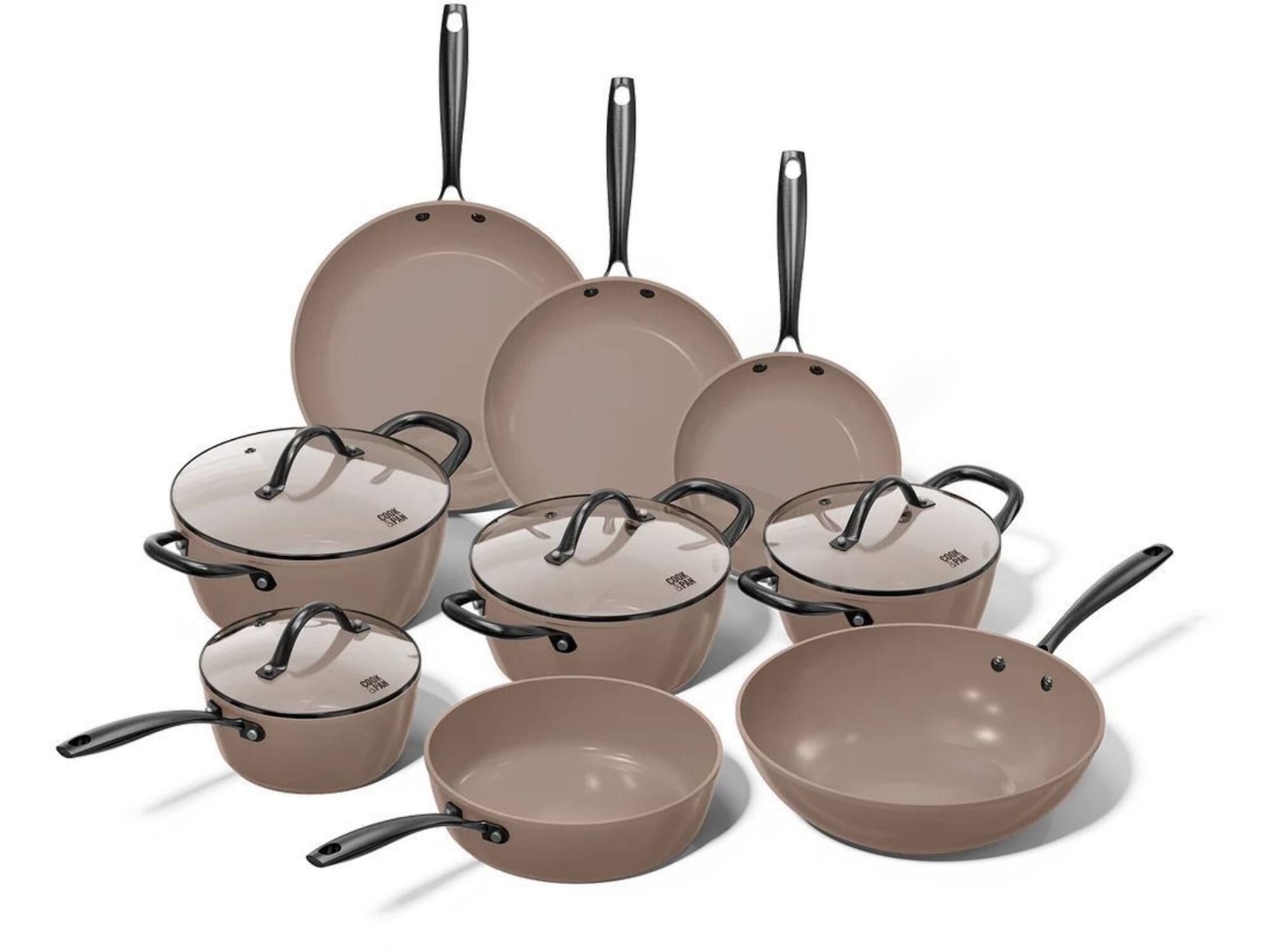 Cook & Pan Taupe of Mind 9-delige Pannenset