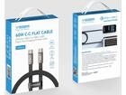 Veger CC06 USB-C naar USB-C kabel 1.2m Braided Flat 60 Watt