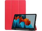 Just in Case Samsung Galaxy Tab S7 TriFold Smart Book Case Pen Slot Rood