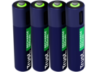 Trust USB-C oplaadbare AAA-batterijen (4-pack)