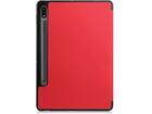 Just in Case Samsung Galaxy Tab S7 TriFold Smart Book Case Pen Slot Rood