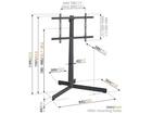 Vogel's TVS 3695W Wit TV Vloerstandaard (40 - 77 inch)