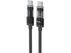 Veger CC16 USB-C naar USB-C kabel 1.5m Braided Aluminium 100 Watt met display