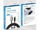 Veger AC1 USB-A naar USB-C kabel 1.2m Braided 66 Watt met display