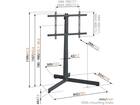 Vogel's TVS 3690 Zwart TV Vloerstandaard (40-77 inch)